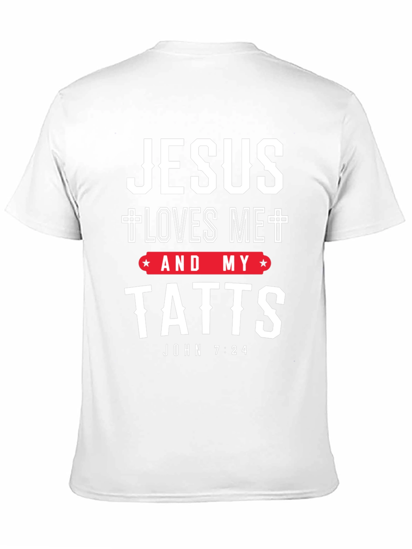 Black Jesus Loves Me and My Tatts T-Shirt view 11