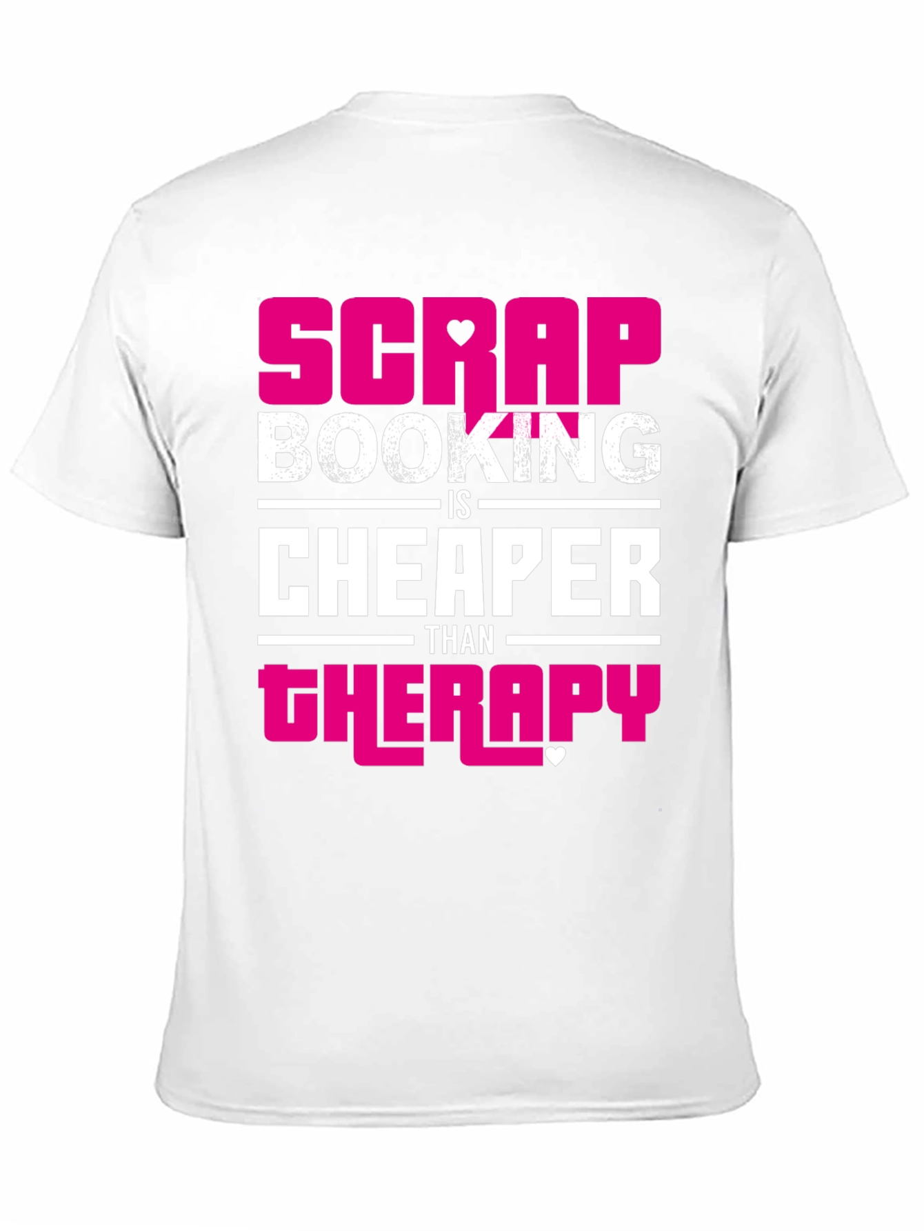 Black Scrapbooking Therapy Funny Graphic T-Shirt view 11