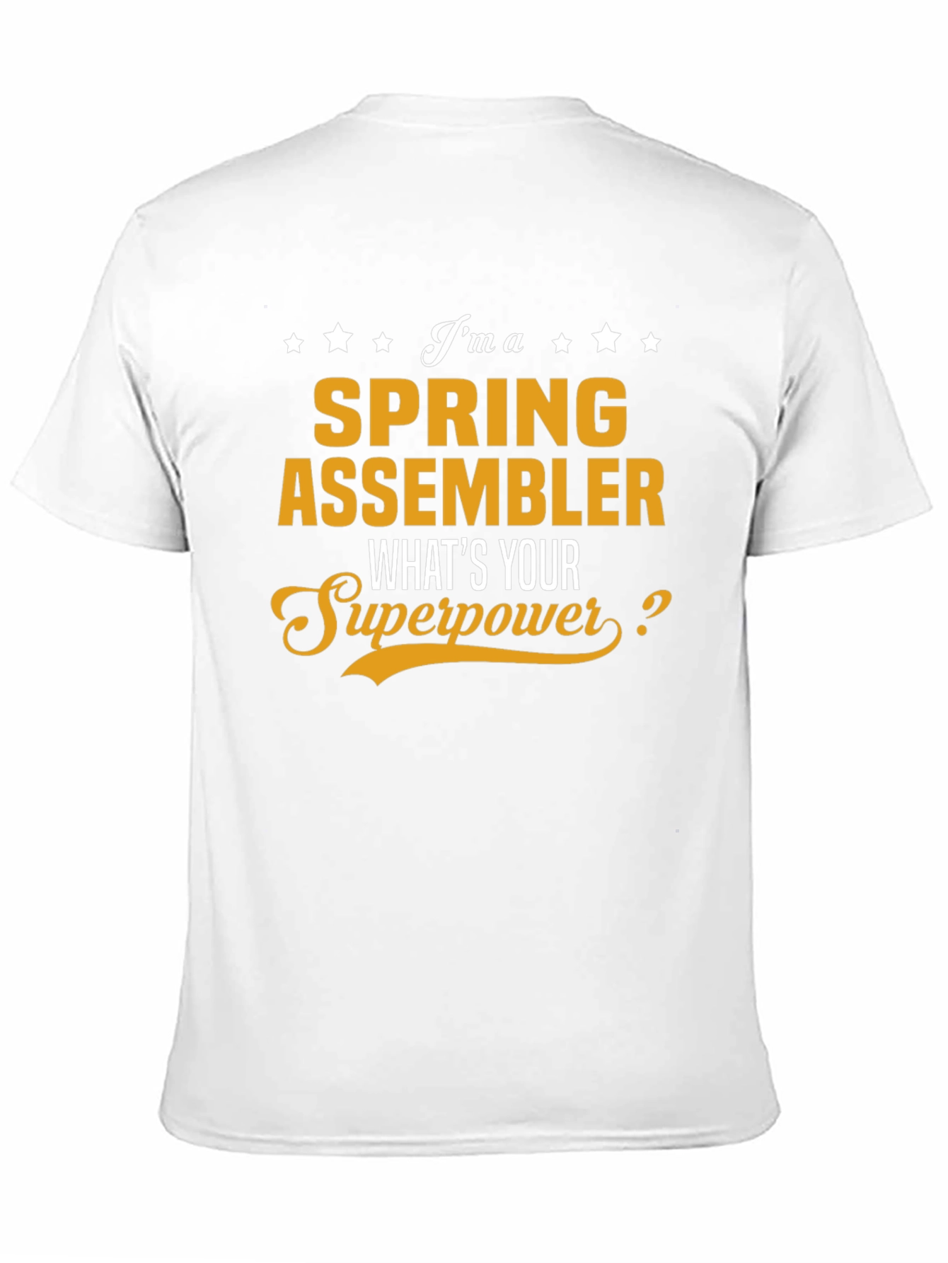 Black Spring Assembler Superpower T-Shirt - Gift for Spring Assemblers view 11