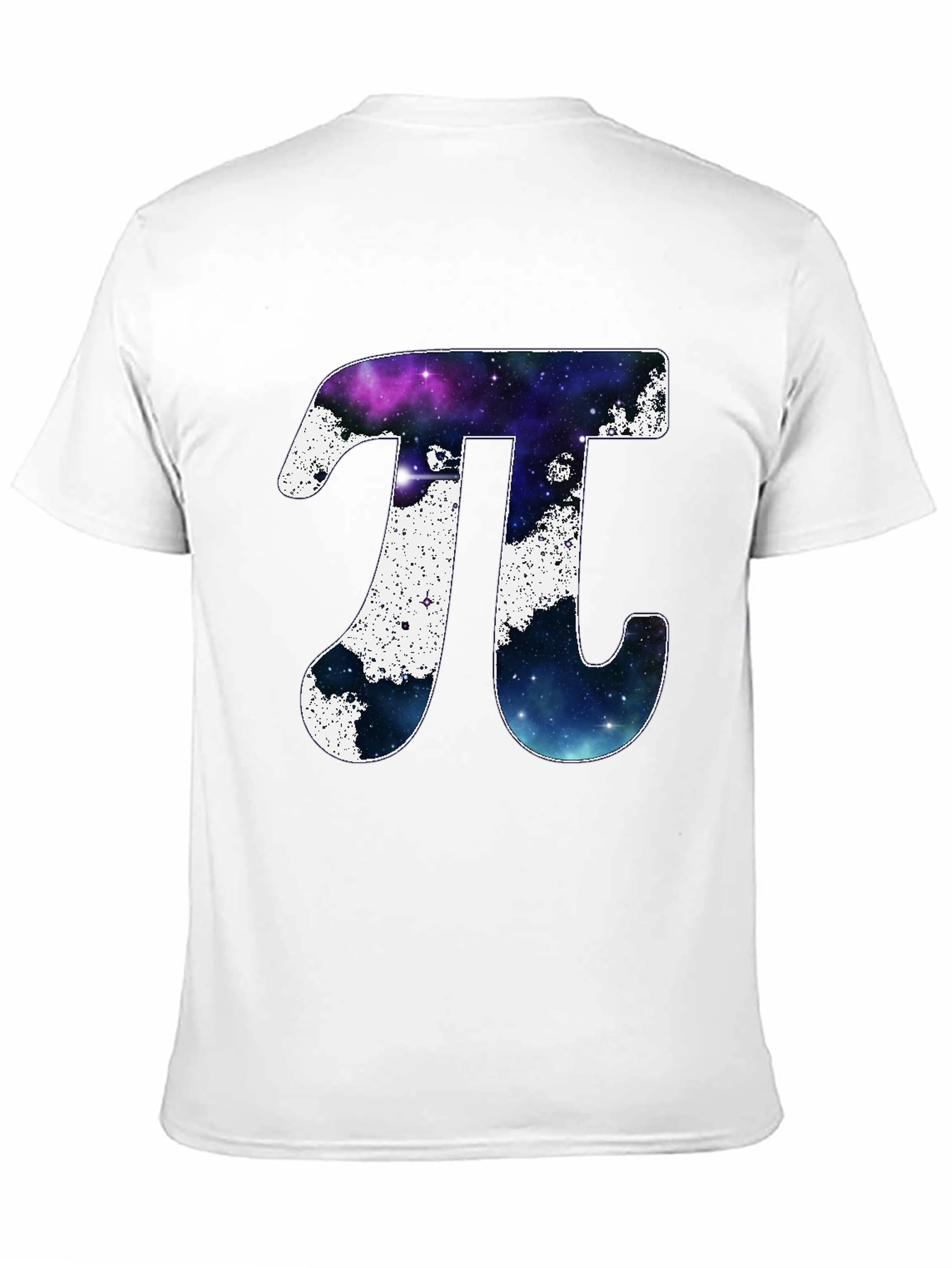 Black Cosmic Pi Symbol T-Shirt view 11