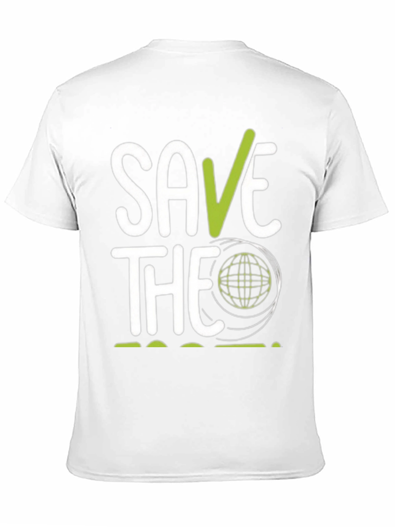 Black Save the Planet Graphic T-Shirt - Eco-Friendly Design view 11