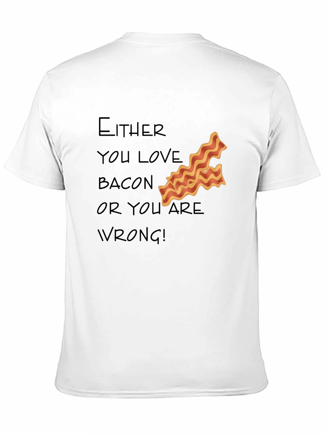 Black Bacon Lover T-Shirt - Funny Foodie Tee view 11
