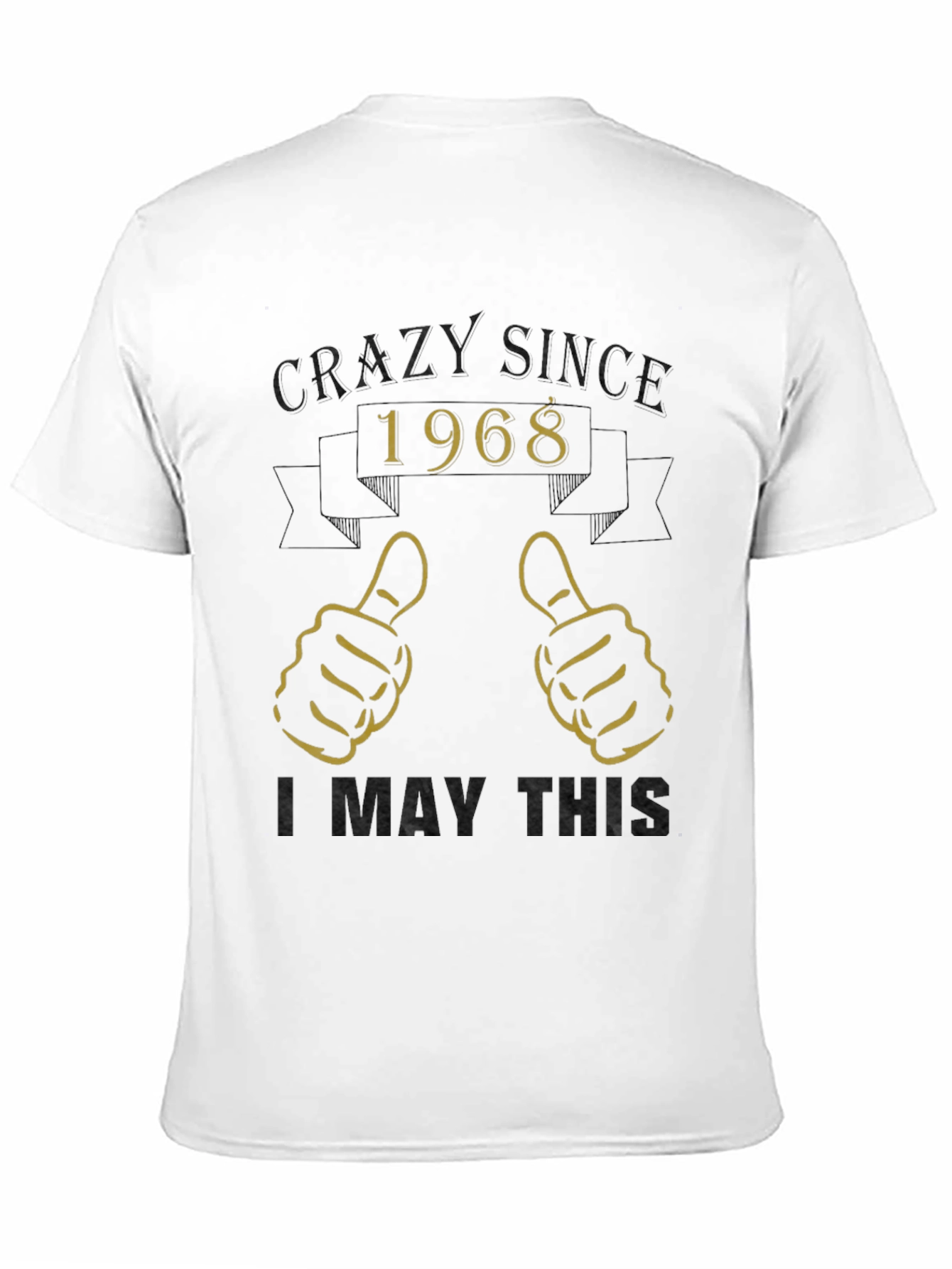 Black Crazy Since 1968 Graphic T-Shirt view 11