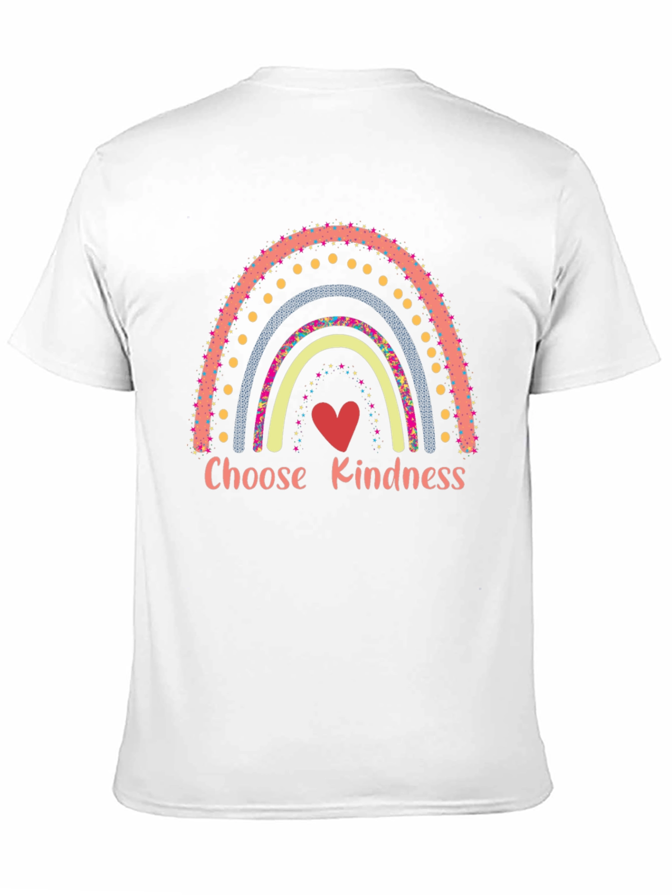 Black Choose Kindness Rainbow T-Shirt view 11