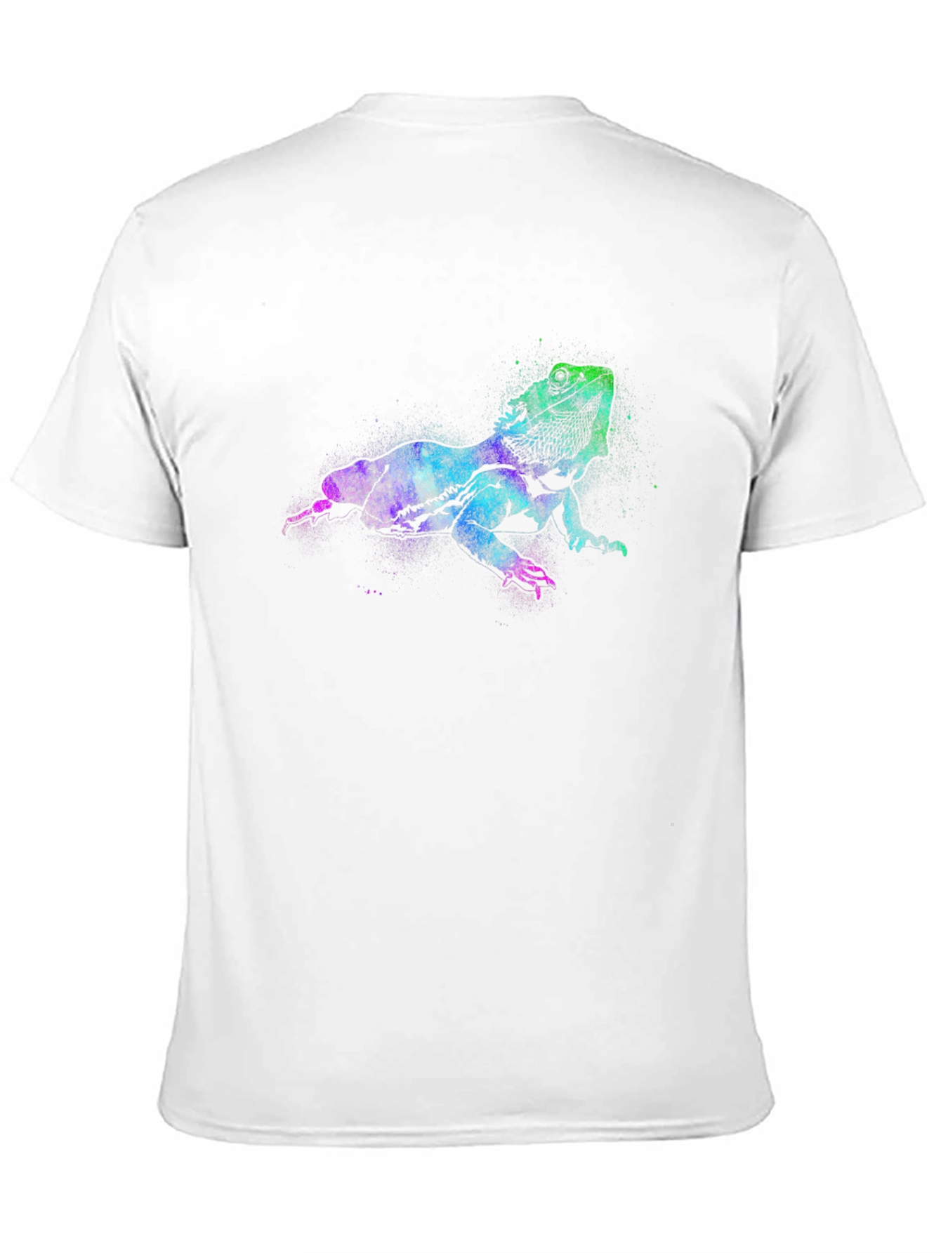 Black Bearded Dragon T-Shirt, Vibrant Lizard Tee view 11