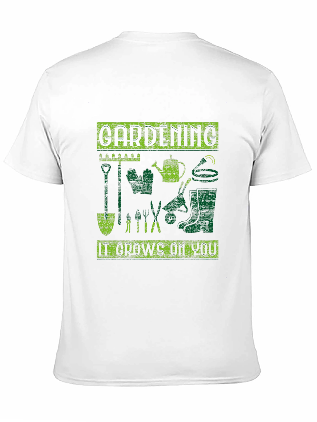 Black Gardening It Grows On You Black T-Shirt view 11