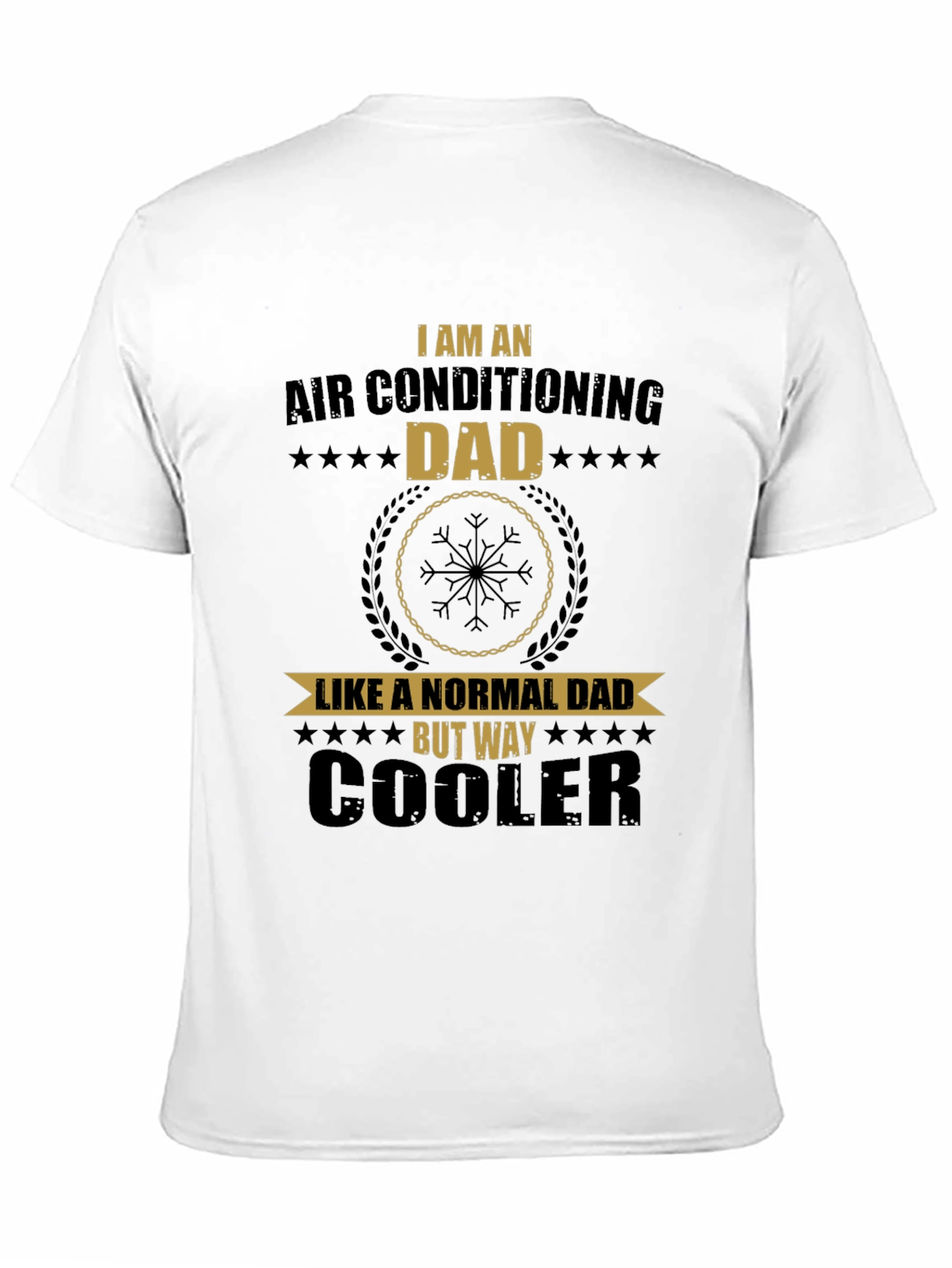 Black Air Conditioning Dad T-Shirt - Funny Father's Day Gift view 11