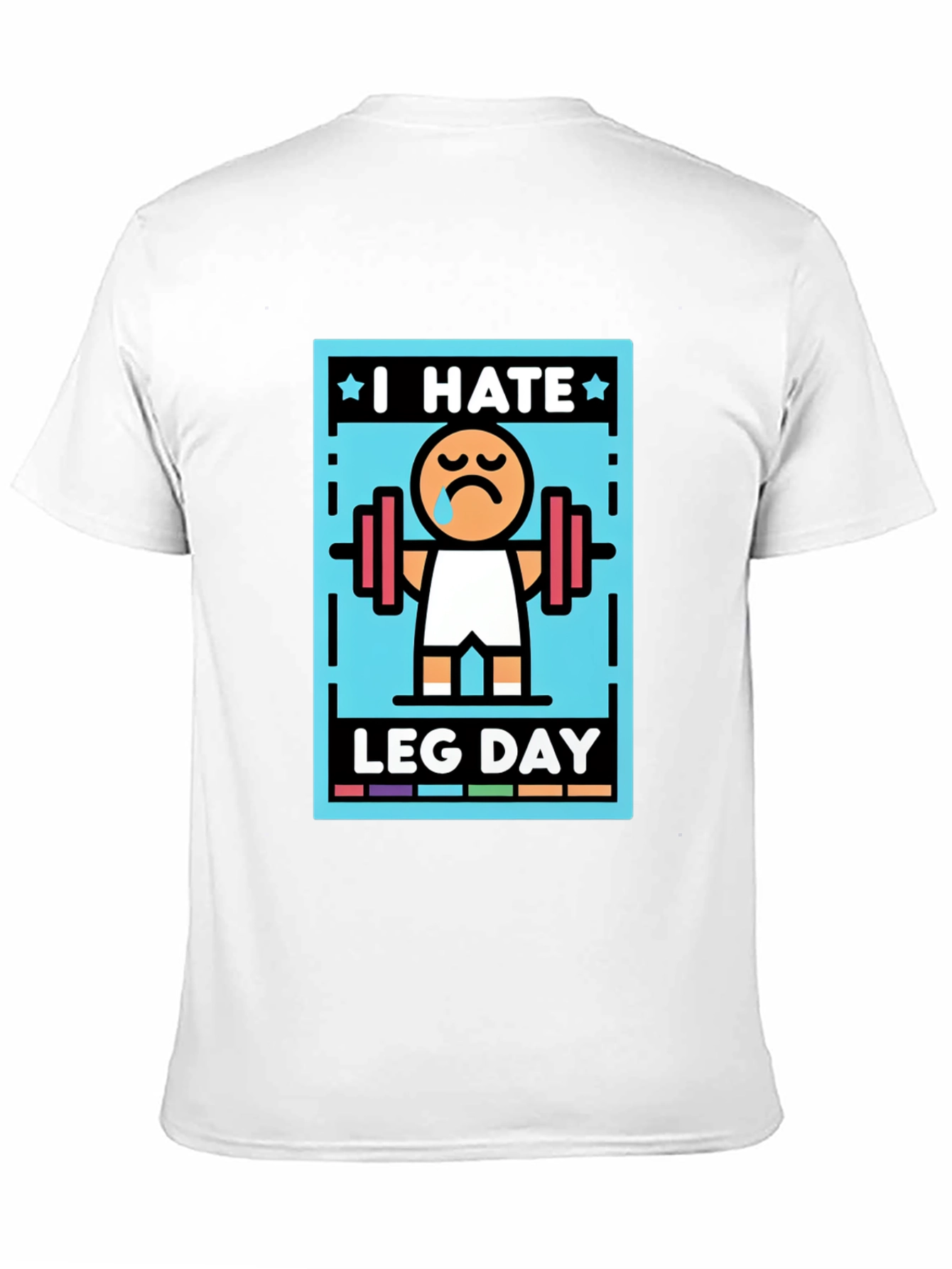 Black I Hate Leg Day T-Shirt - Funny Workout Tee view 11
