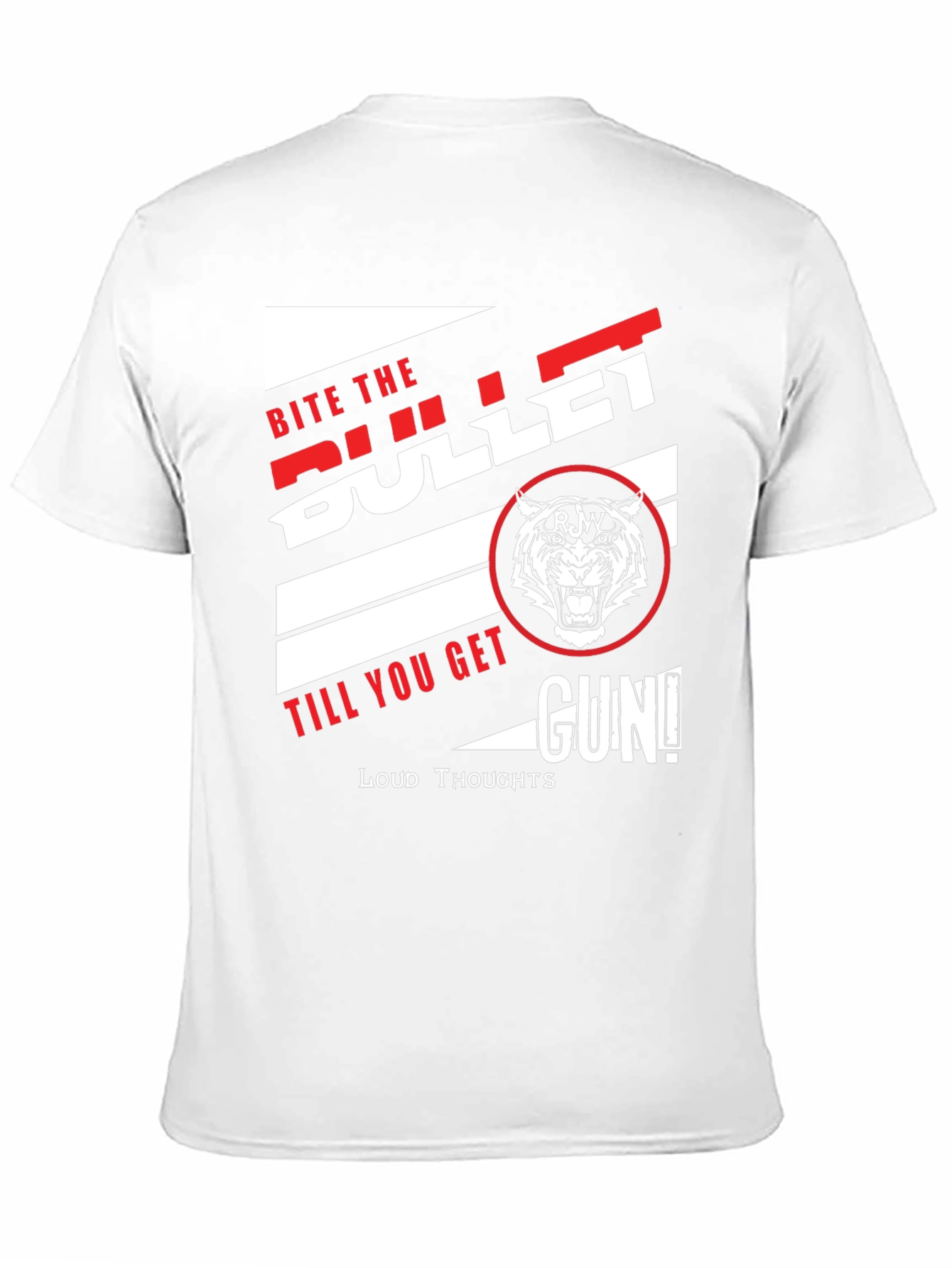 Black Bite the Bullet Graphic Print T-Shirt view 11