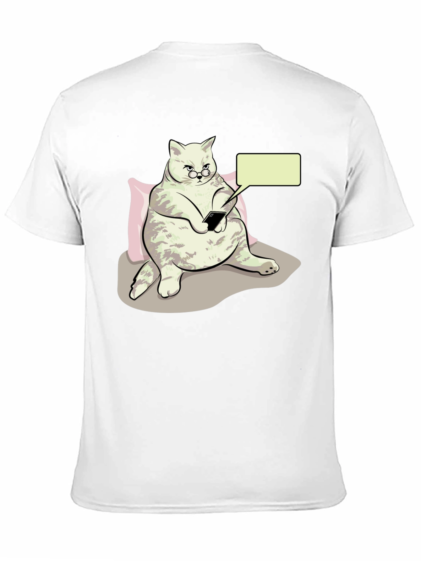 Black Funny Cat T-Shirt - Tech Savvy Feline view 11