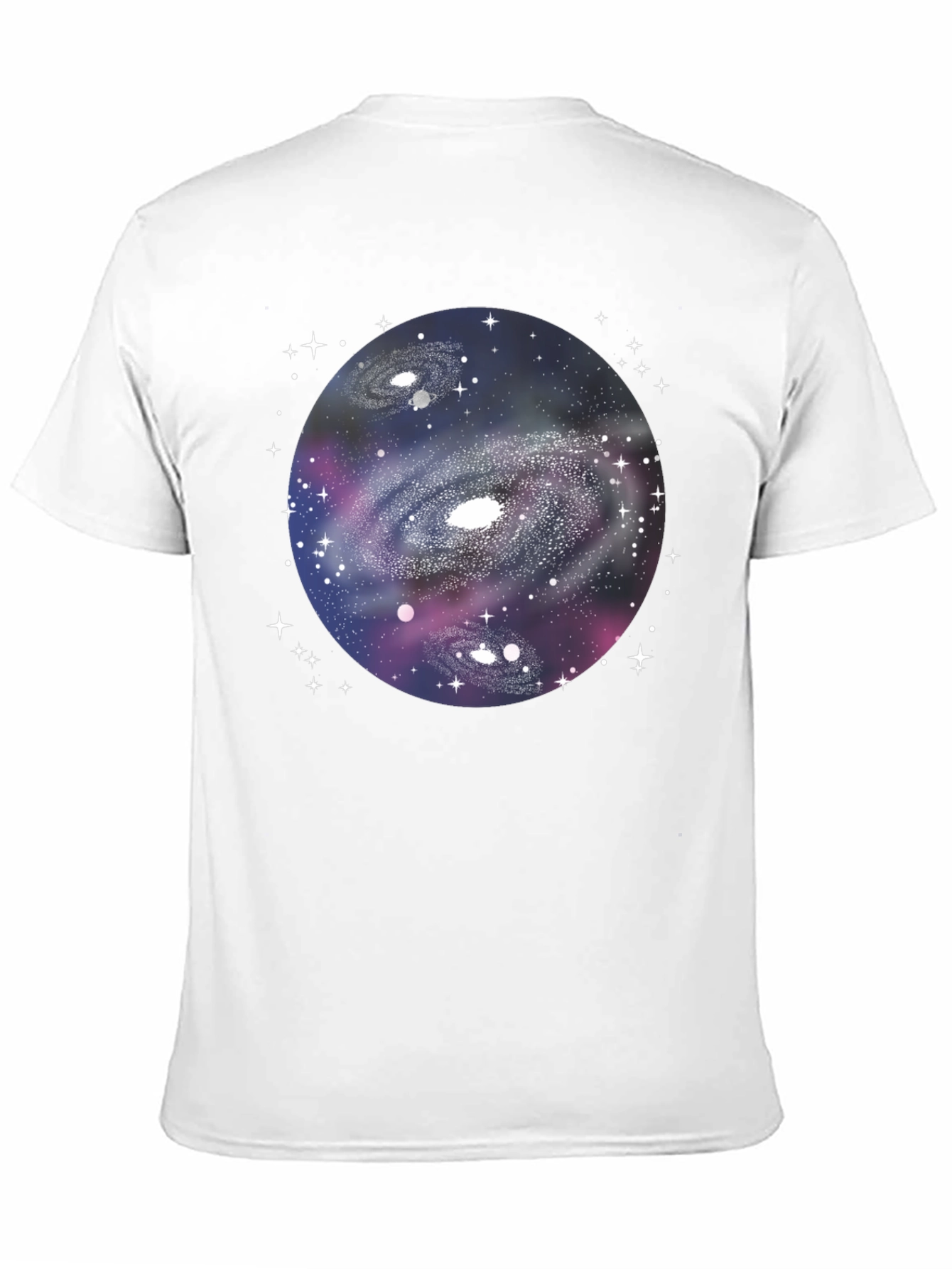 Black Galaxy Graphic Black T-Shirt view 11