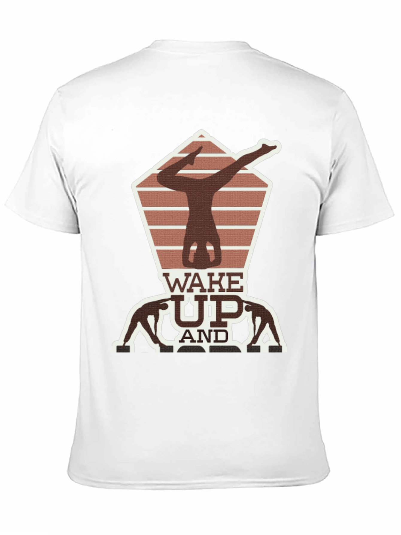 Black Wake Up Yoga Pose Graphic Tee view 11