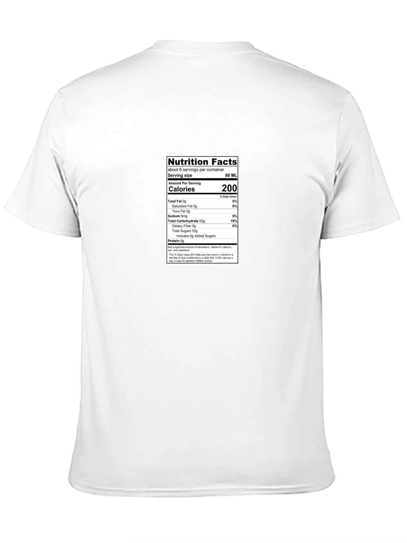Black Nutrition Facts Black T-Shirt view 11