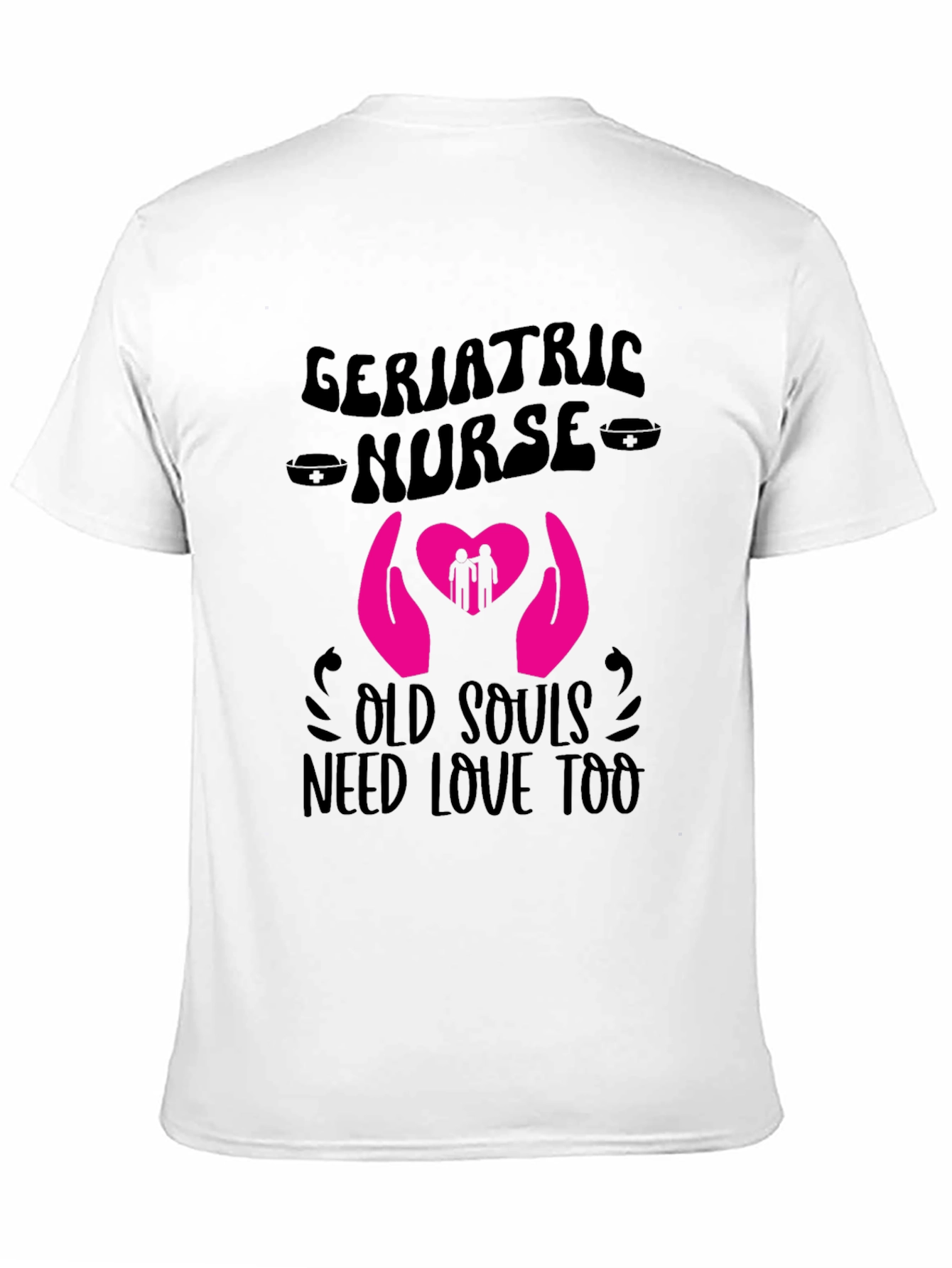 Black Geriatric Nurse Old Souls T-Shirt view 11