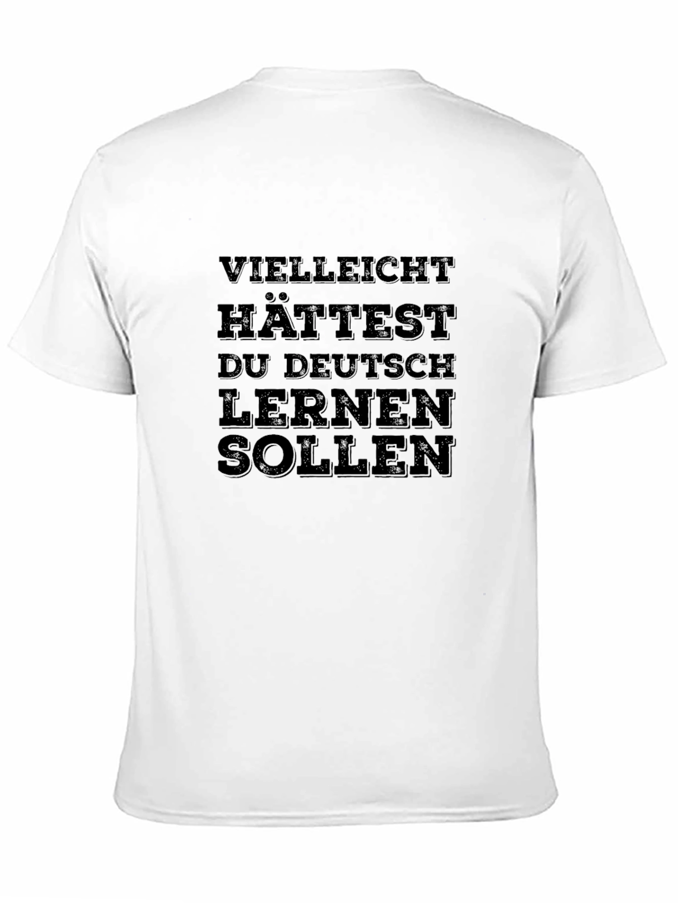 Black Funny German Slogan T-Shirt view 11
