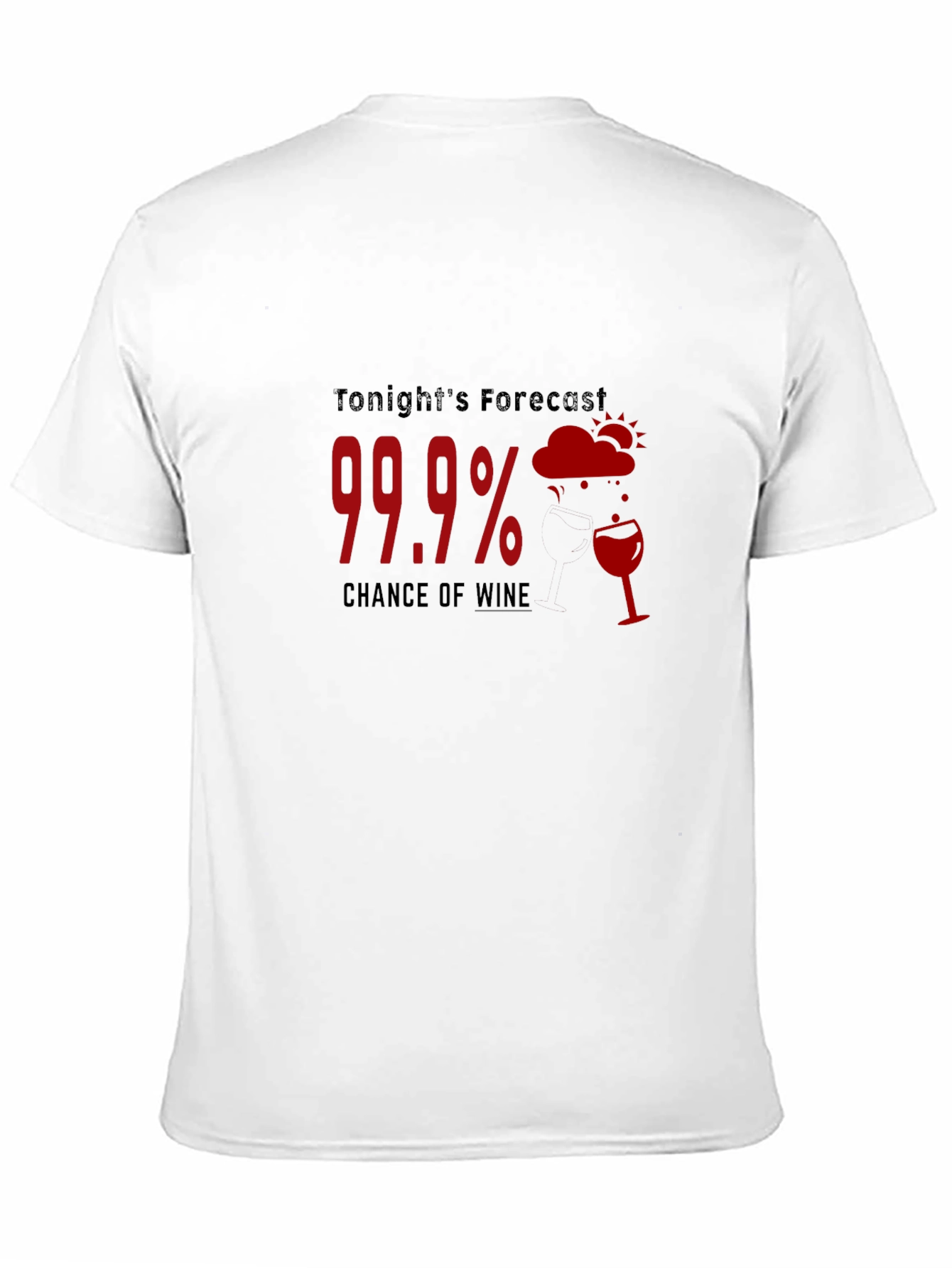 Black Wine Forecast Black T-Shirt view 11
