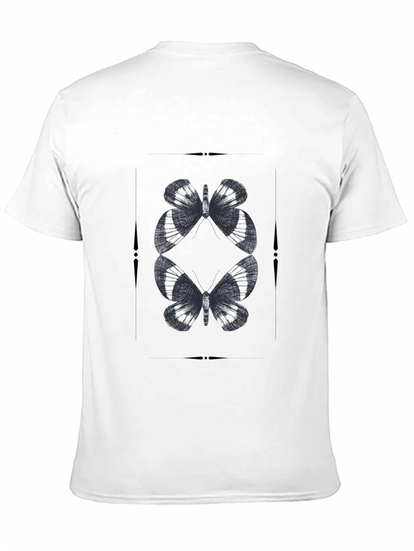 Black Butterfly Graphic Black T-Shirt view 11