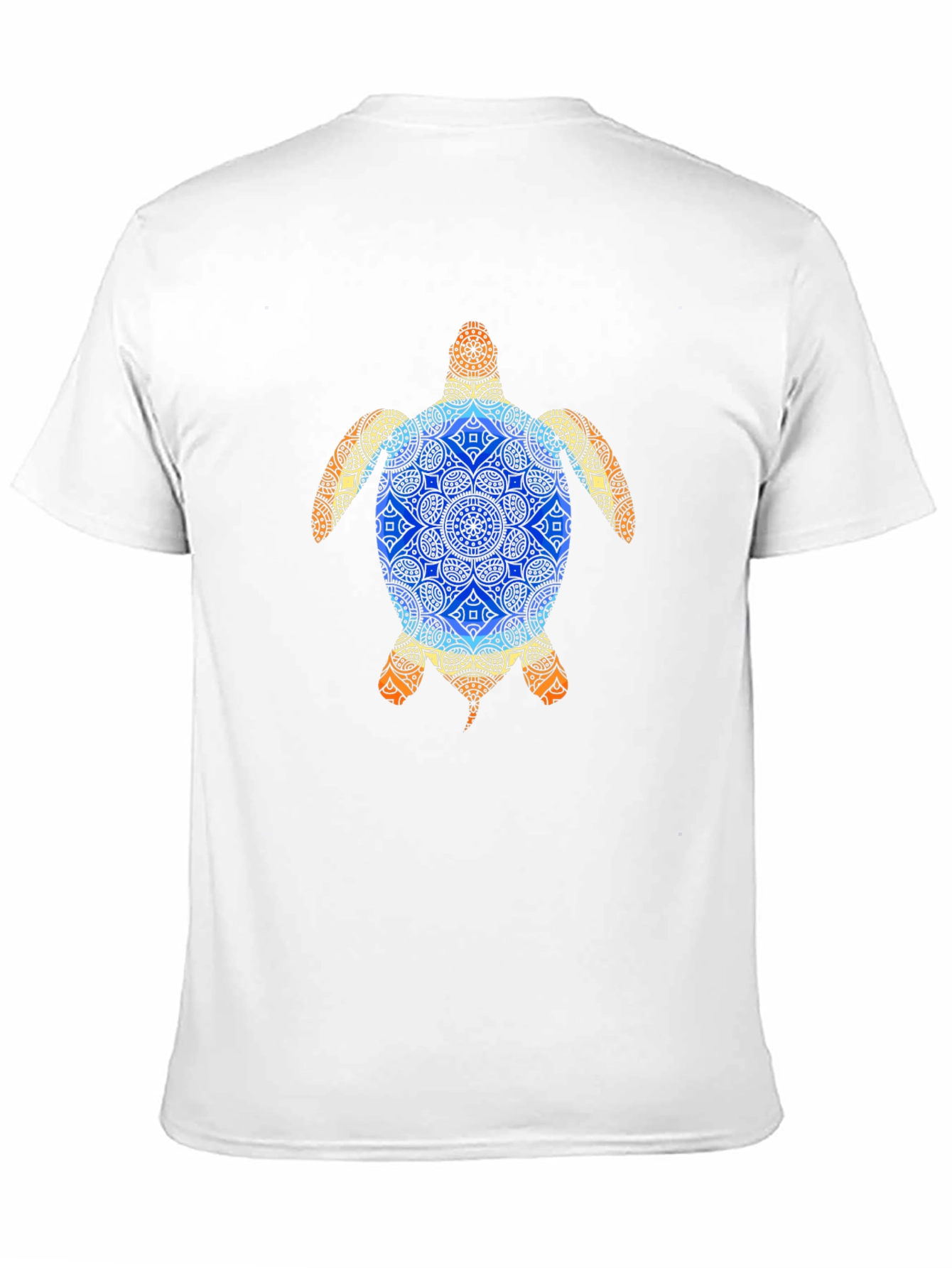 Black Turtle Mandala Graphic Tee - Black view 11