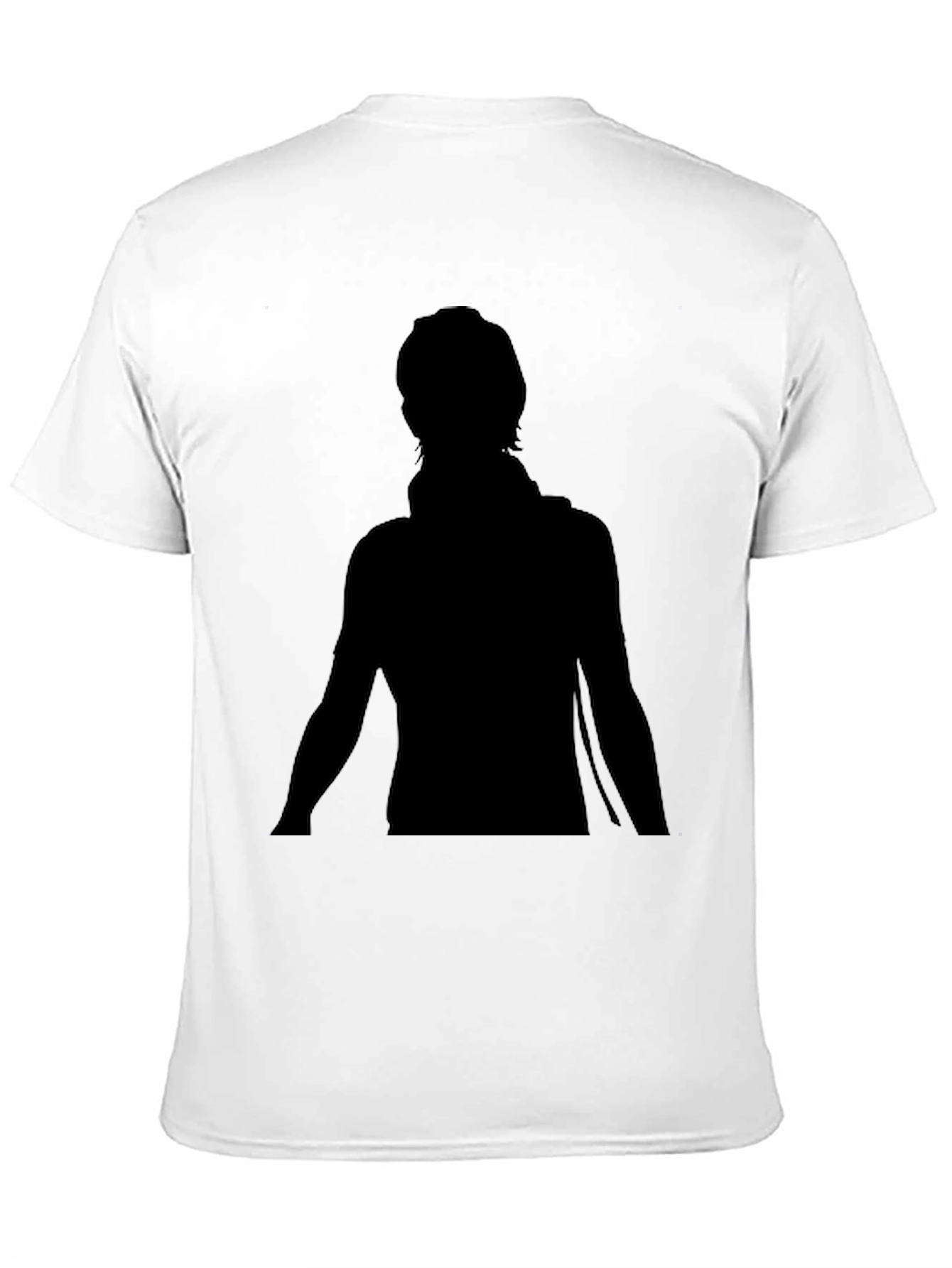 Men's Black Graphic Tee - Silhouette Design - 11