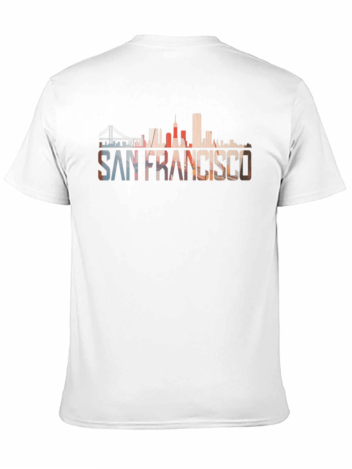 Black San Francisco Skyline Graphic Black T-Shirt view 11