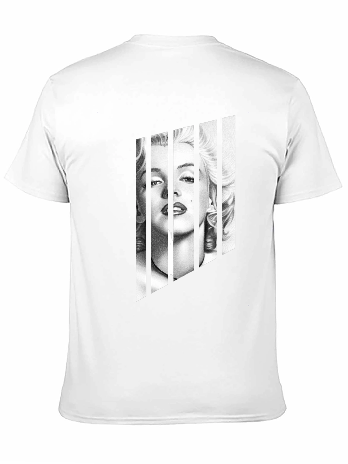 Black Marilyn Monroe Portrait Tee - Black Graphic T-Shirt view 11