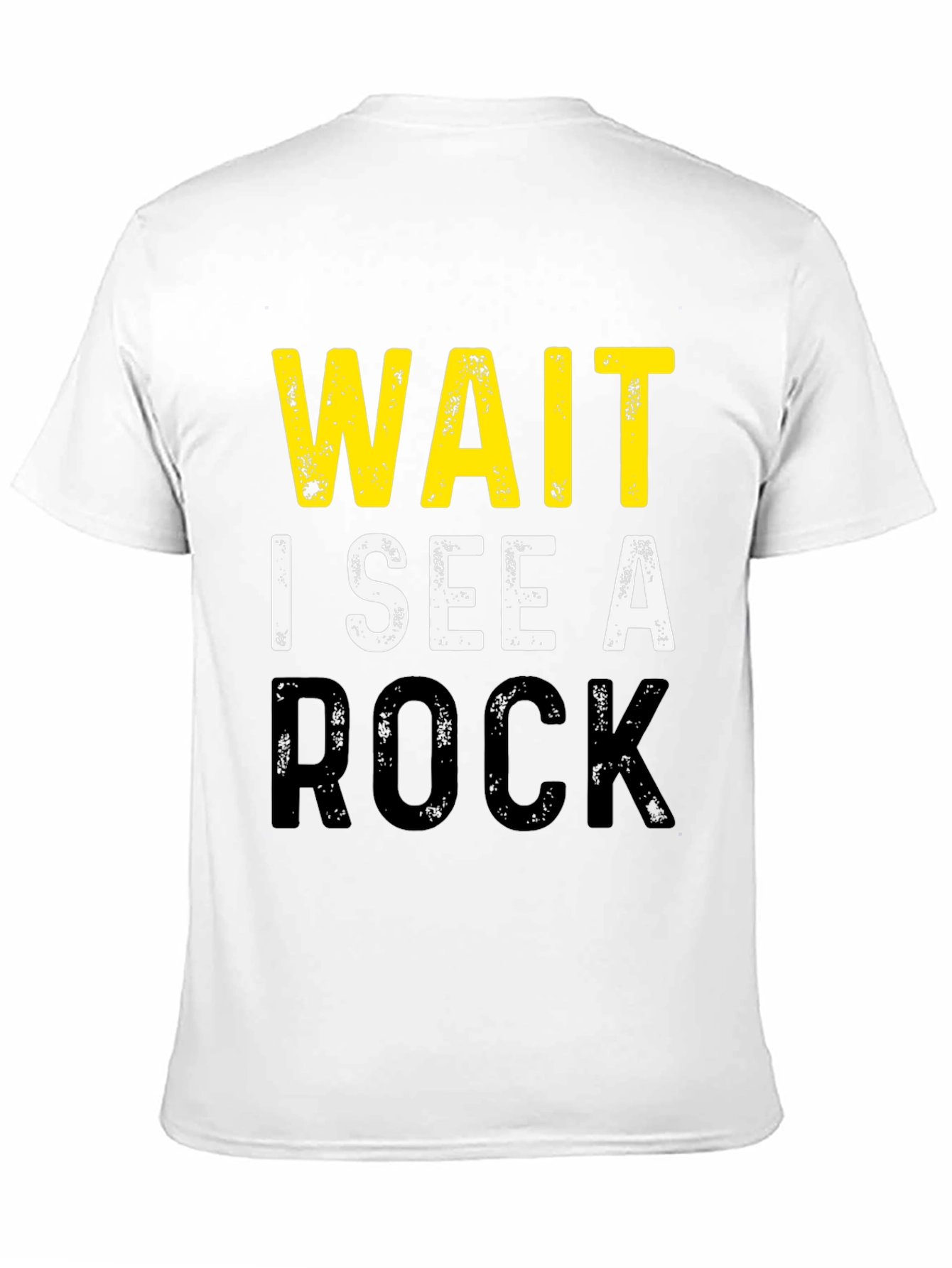 Black Wait I See A Rock Funny Geology T-Shirt view 11
