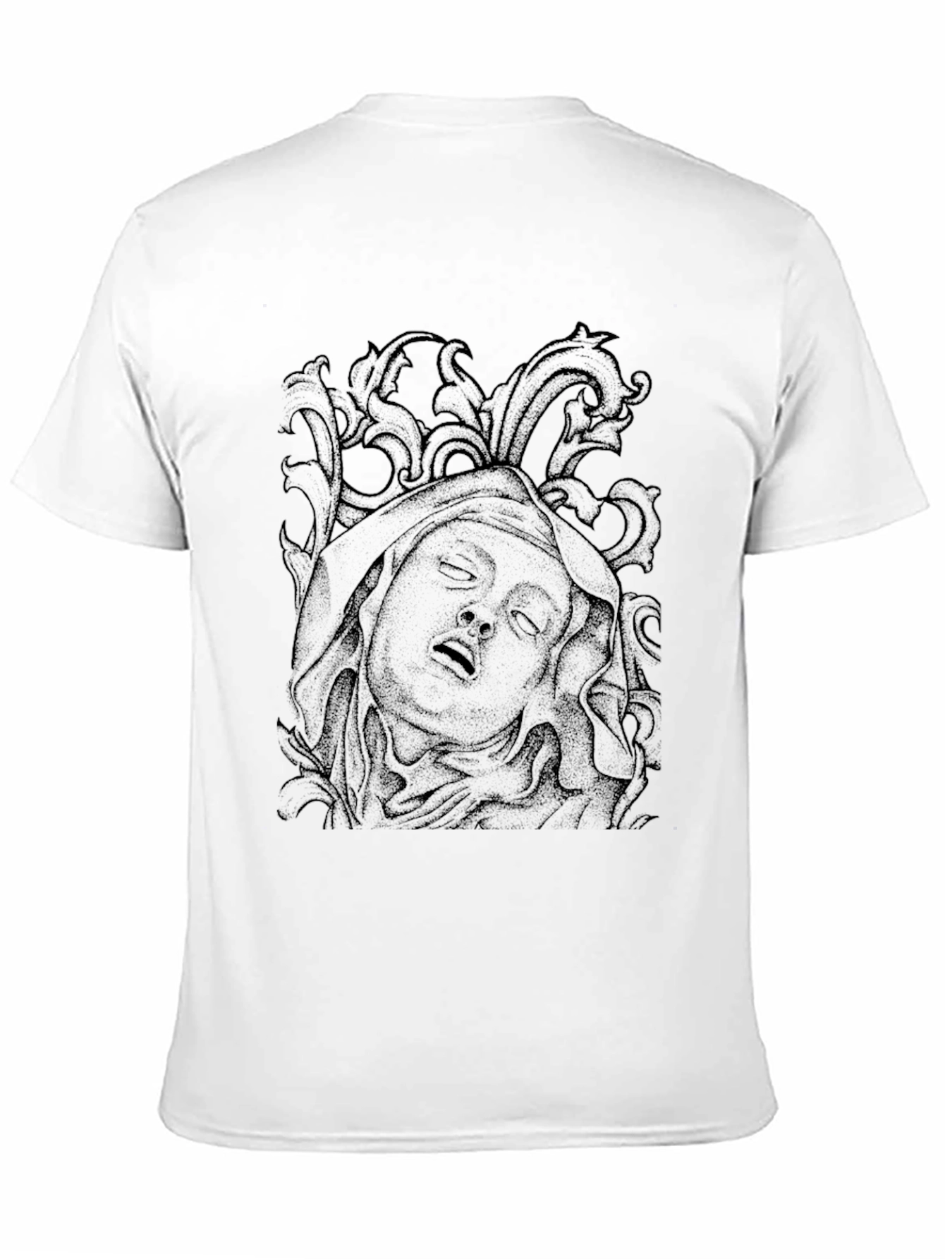 Black Dark Art Graphic Tee view 11