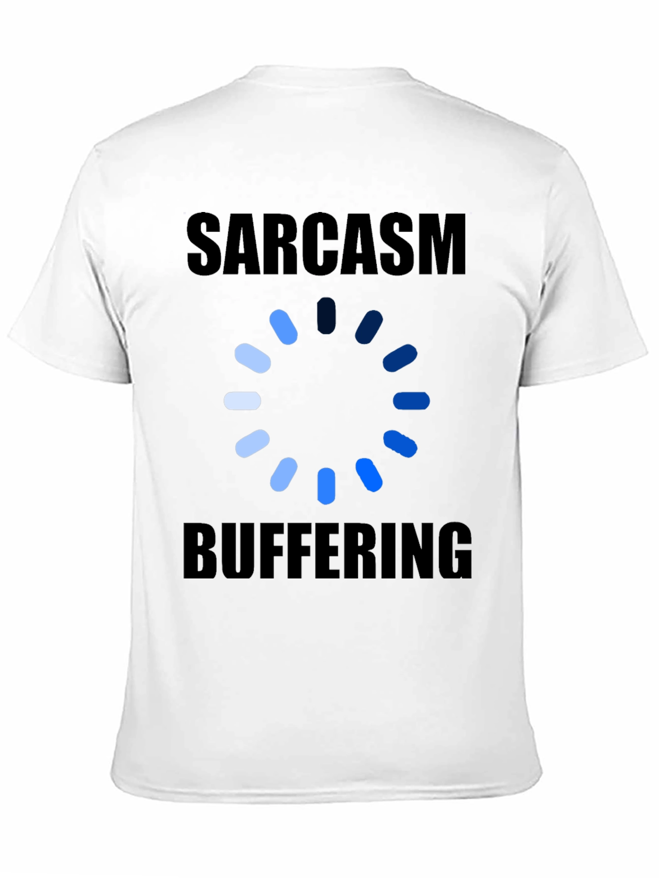Black Sarcasm Buffering Graphic Tee - Humor T-Shirt view 11