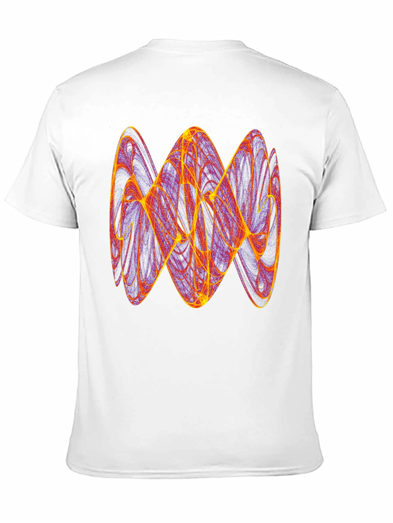 Abstract Fractal Graphic Tee - Trendy Men's T-Shirt - 11