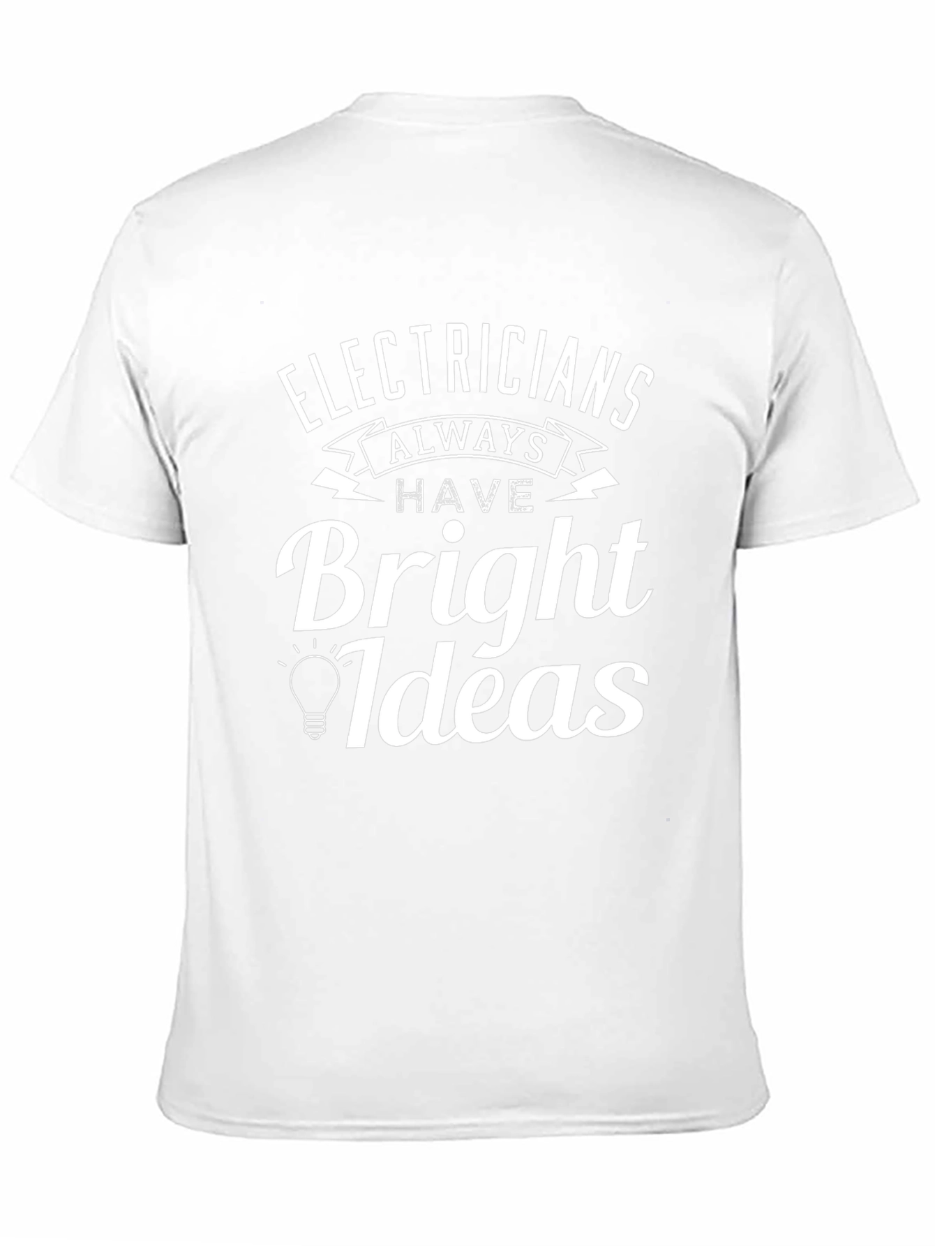 Black Electricians Bright Ideas Graphic Tee - Black view 11