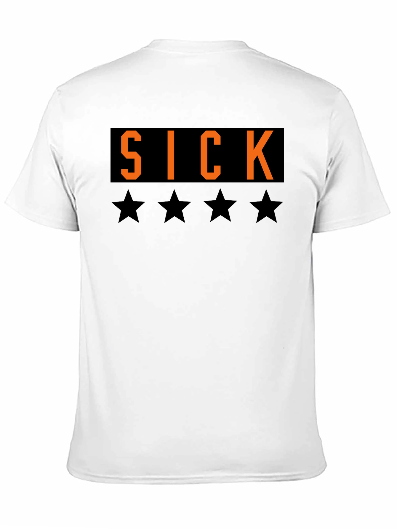 Black SICK T-Shirt - Black Tee with Bold Graphic view 11