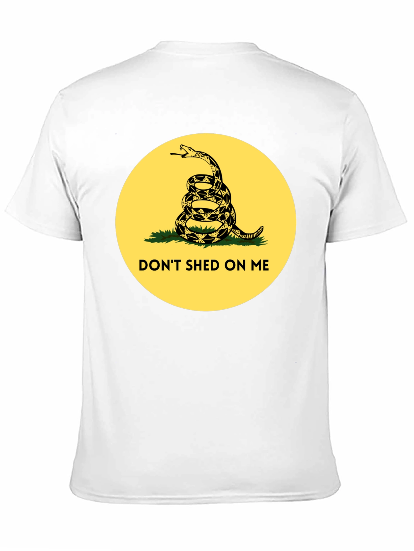 Black Don't Shed on Me T-Shirt - Patriotic Snake Graphic Tee view 11