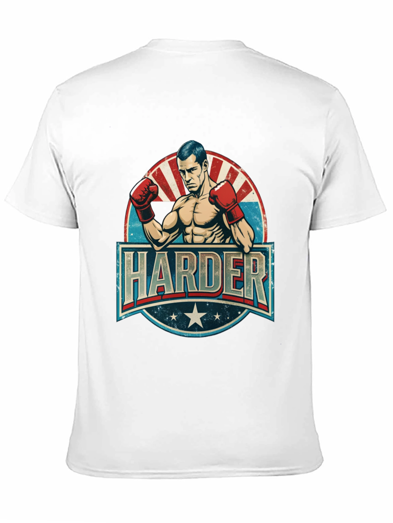 Black Harder Boxer Graphic T-Shirt view 11