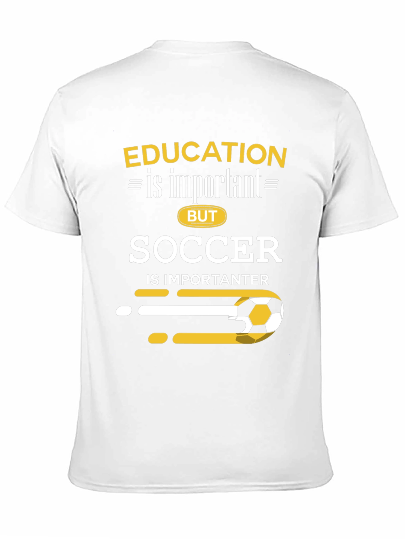 Black Education vs. Soccer T-Shirt view 11