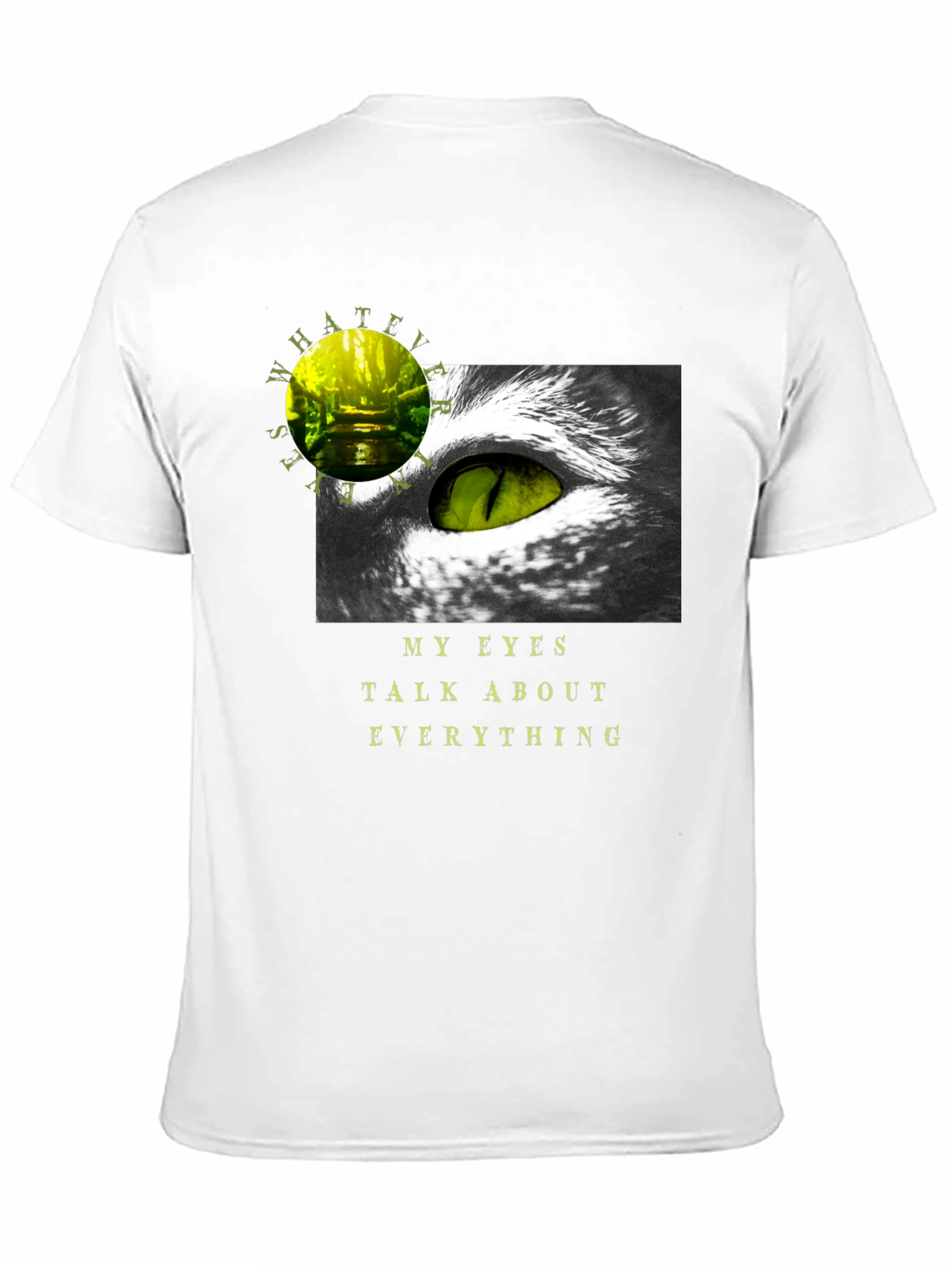 Black Expressive Eye Graphic Tee view 11