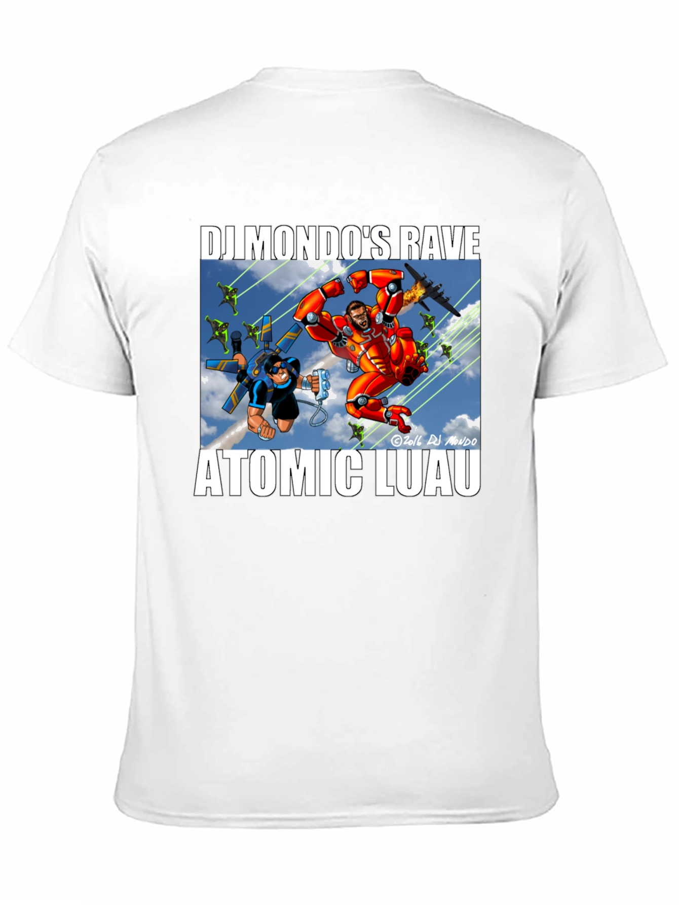 DJ Mondo's Rave Atomic Luau Graphic Tee - 11