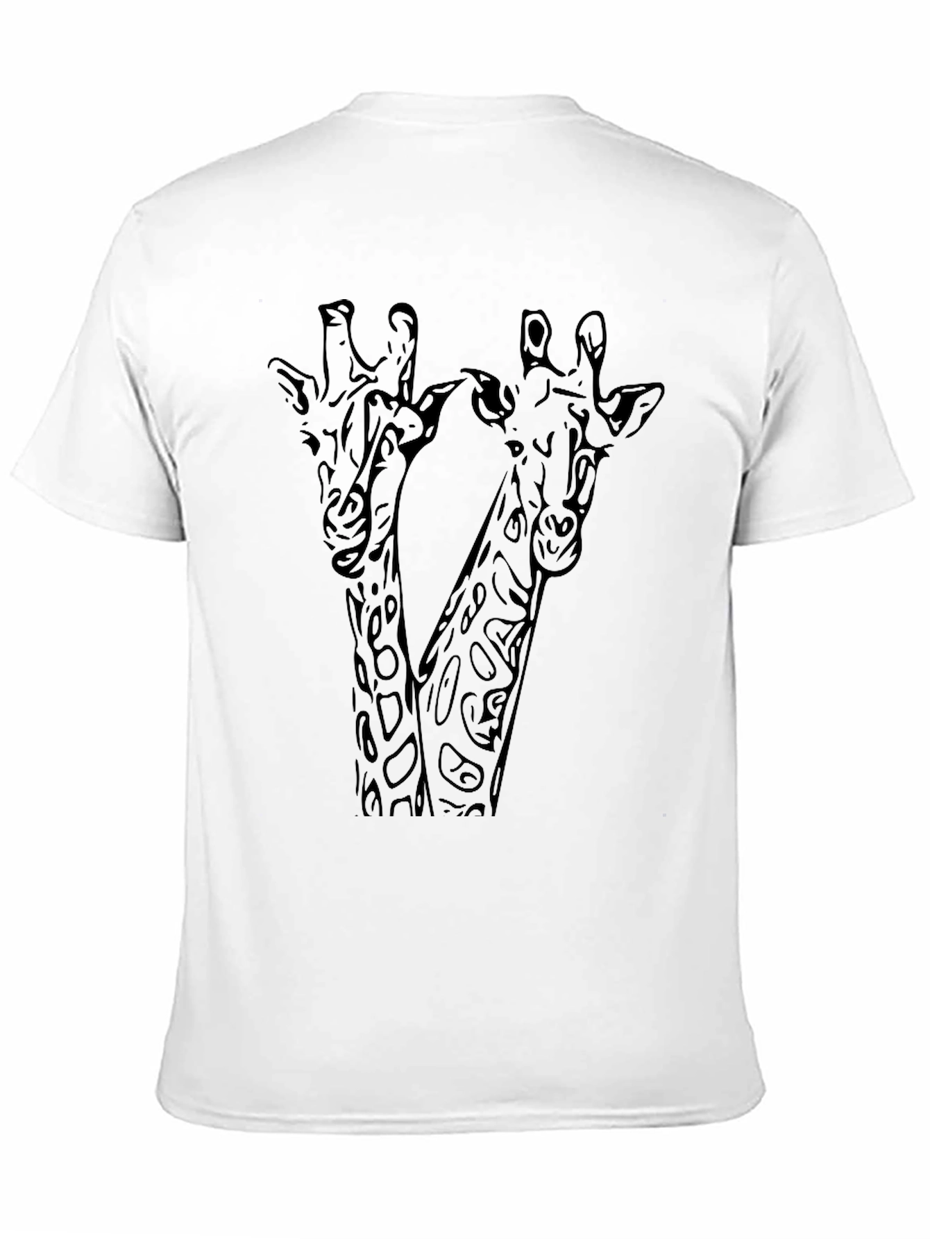 Black Giraffe Graphic Tee - Stylish Black T-Shirt view 11