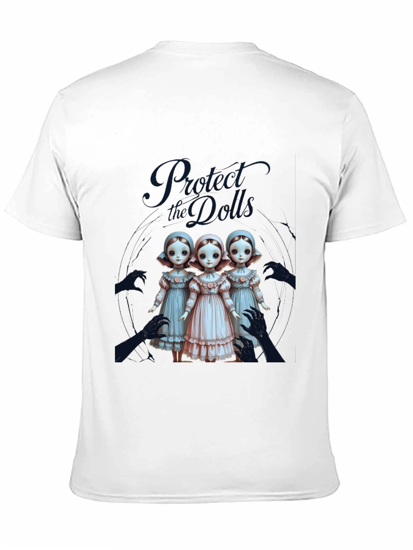 Black Protect the Dolls Graphic Tee view 11