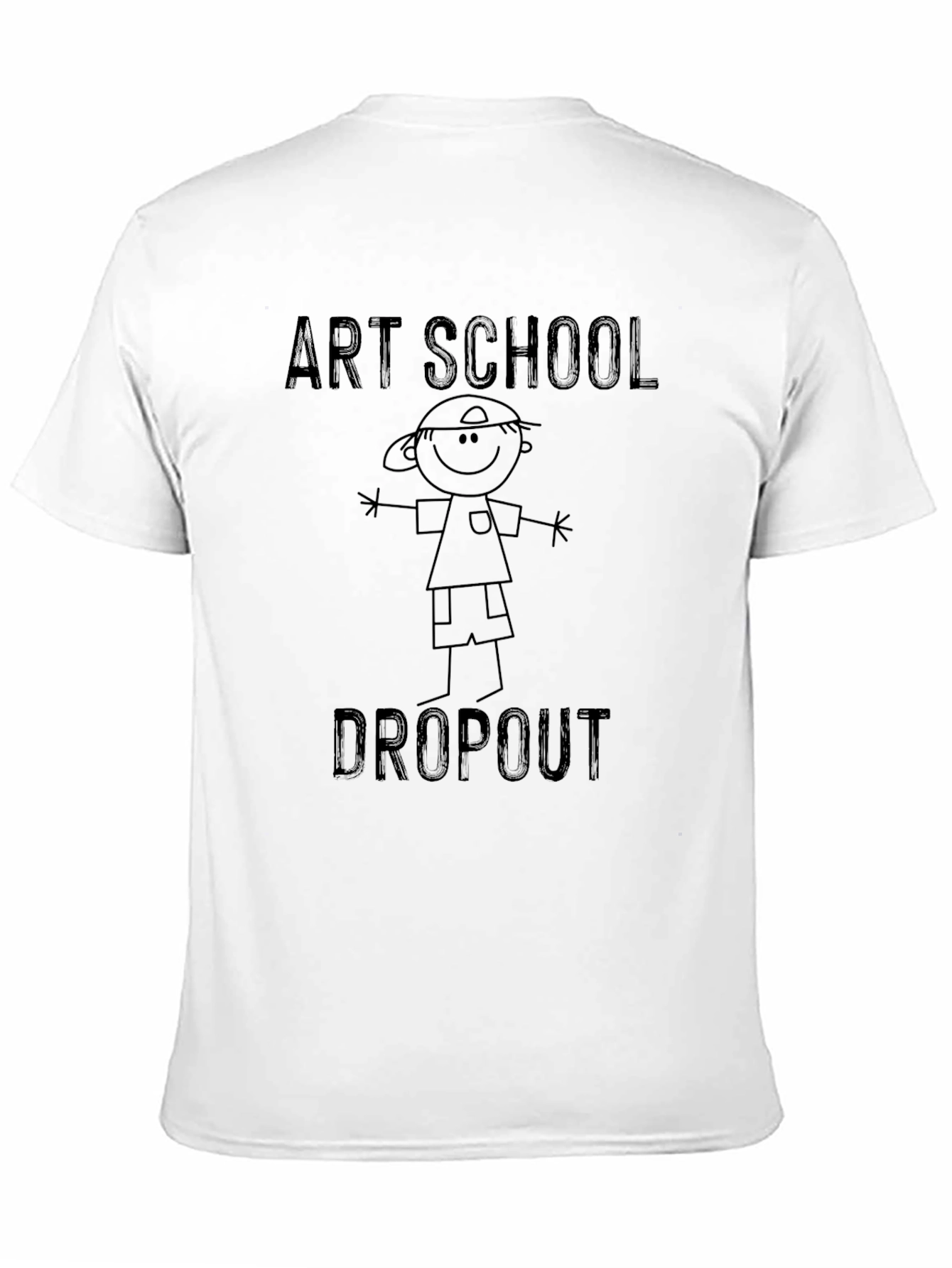 Black Art School Dropout T-Shirt - Unisex Graphic Tee view 11