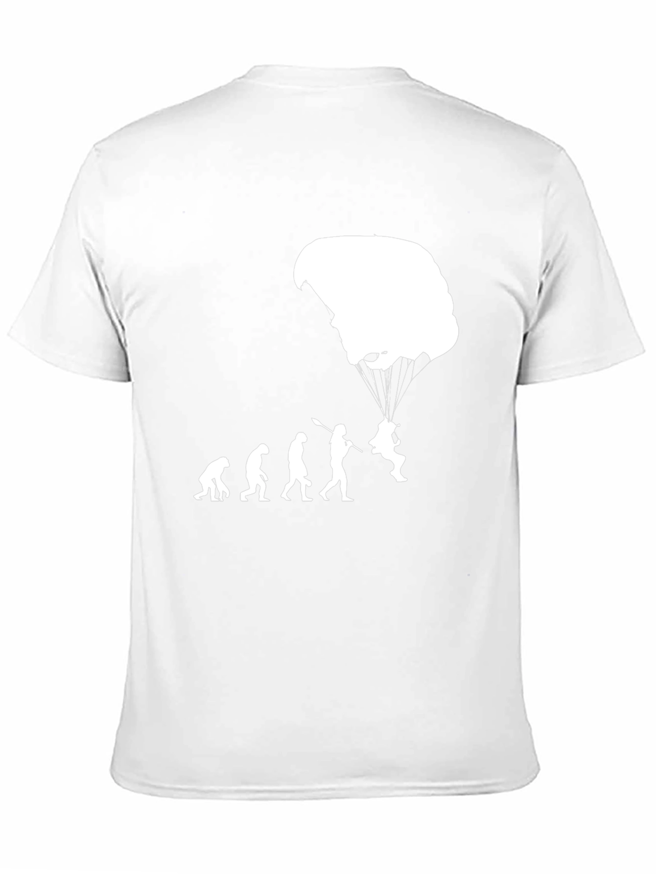 Black Evolution of Parachuting T-Shirt view 11
