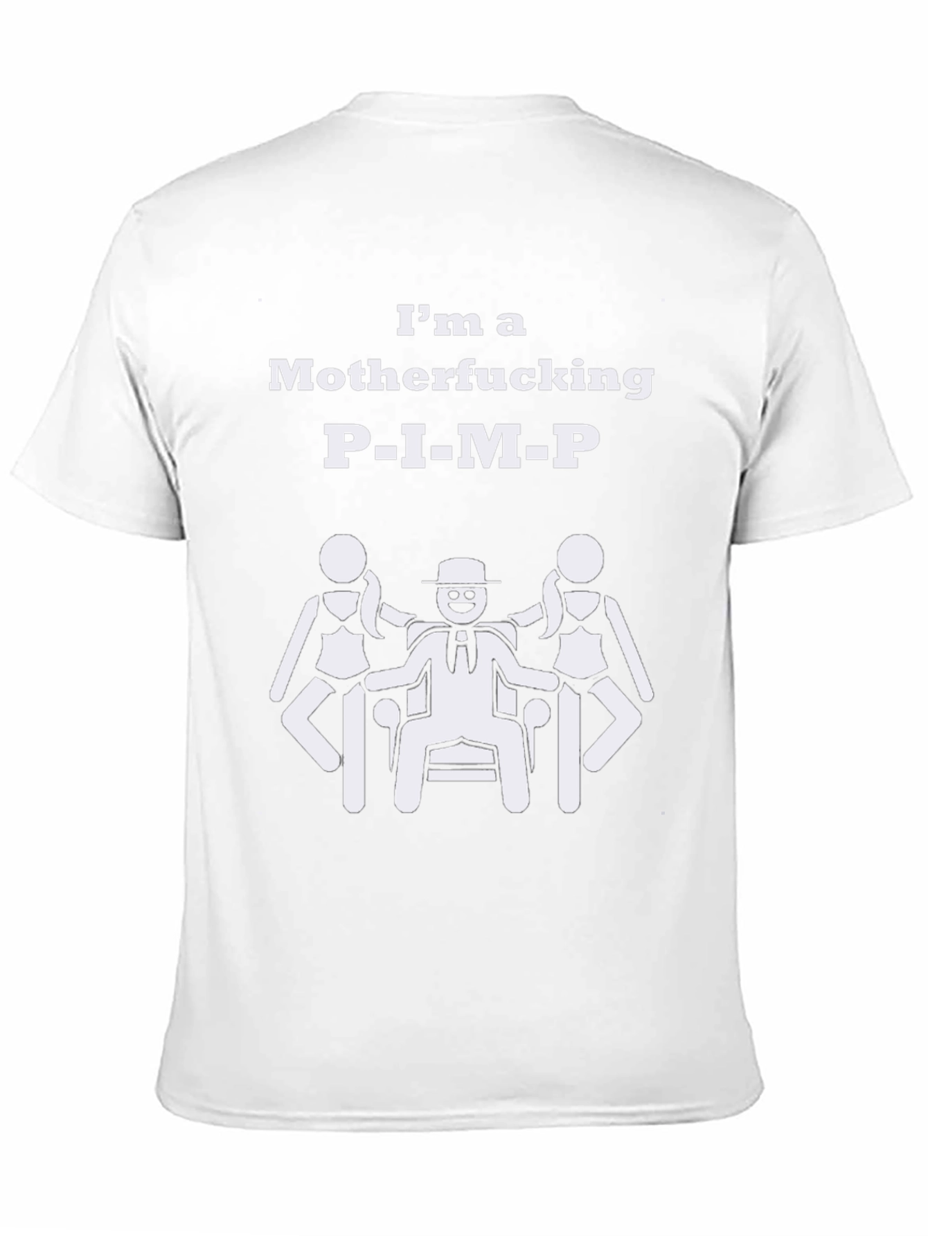 Black I'm a Motherf***ing P.I.M.P. T-Shirt view 11