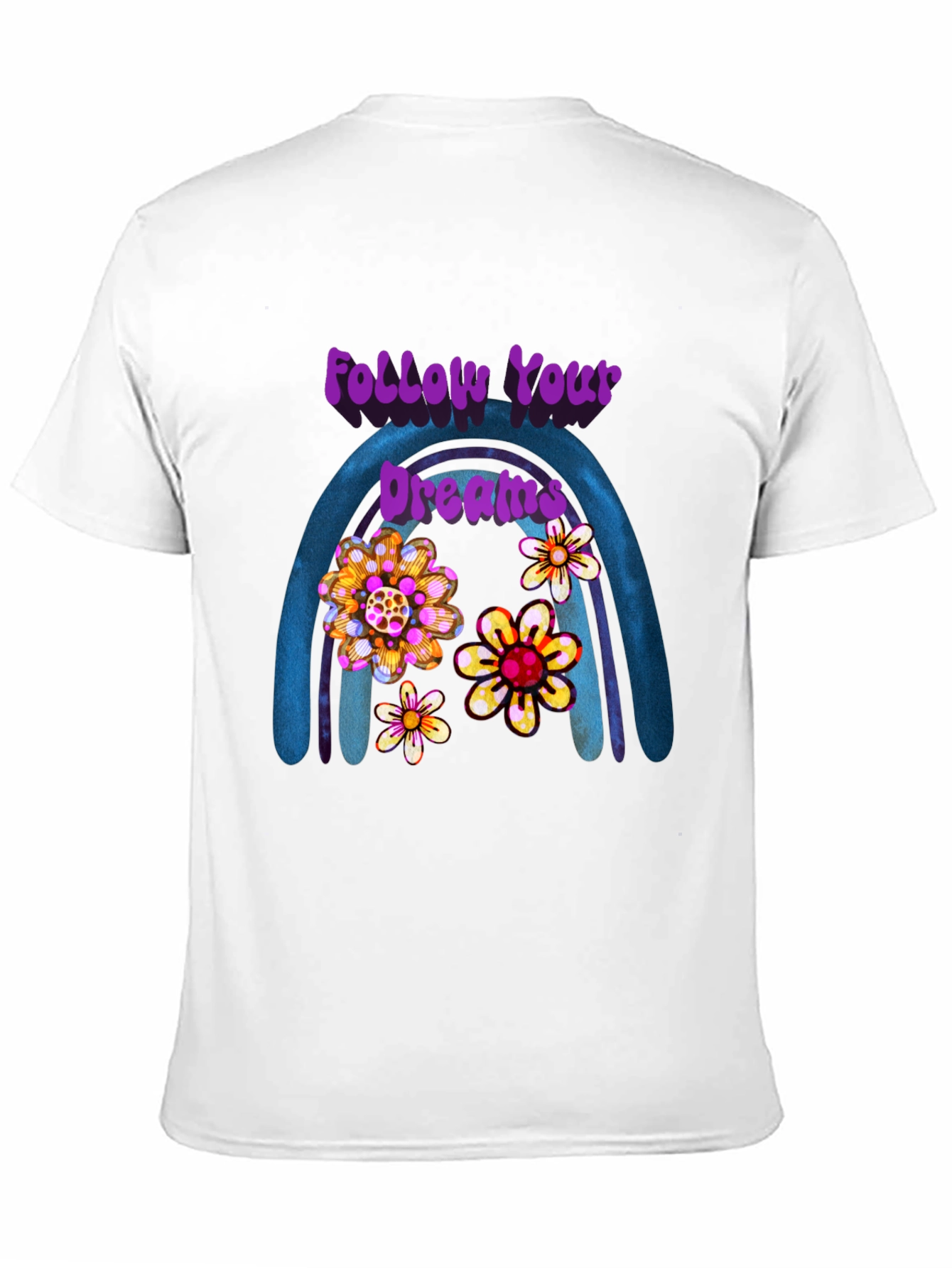 Black Follow Your Dreams Floral Rainbow Tee view 11