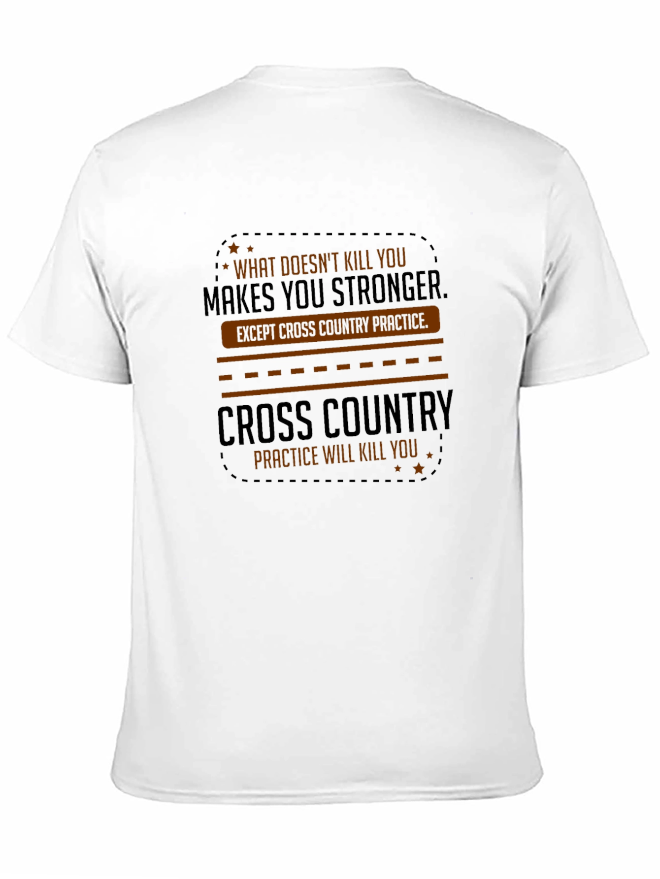 Black Cross Country Practice Graphic T-Shirt view 11