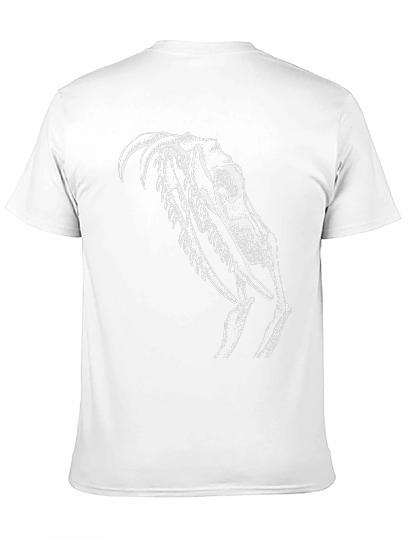 Black Black T-Shirt with White Skull Graphic view 11