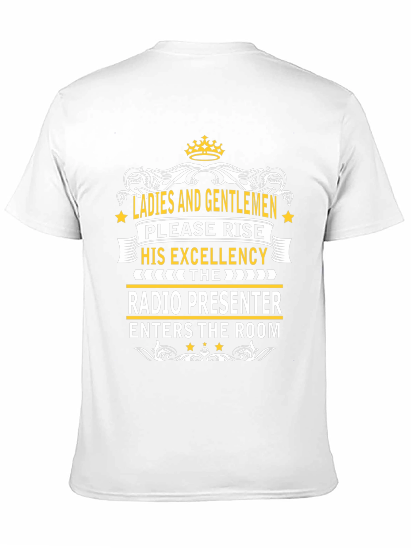 Black Radio Presenter Tee - His Excellency T-Shirt view 11