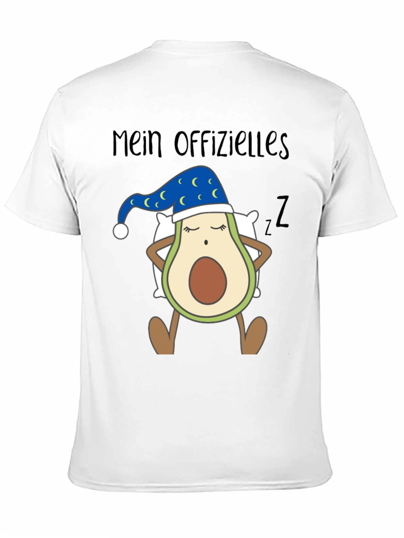 Black Sleeping Avocado T-Shirt Funny Gift for Avocado Lovers view 11