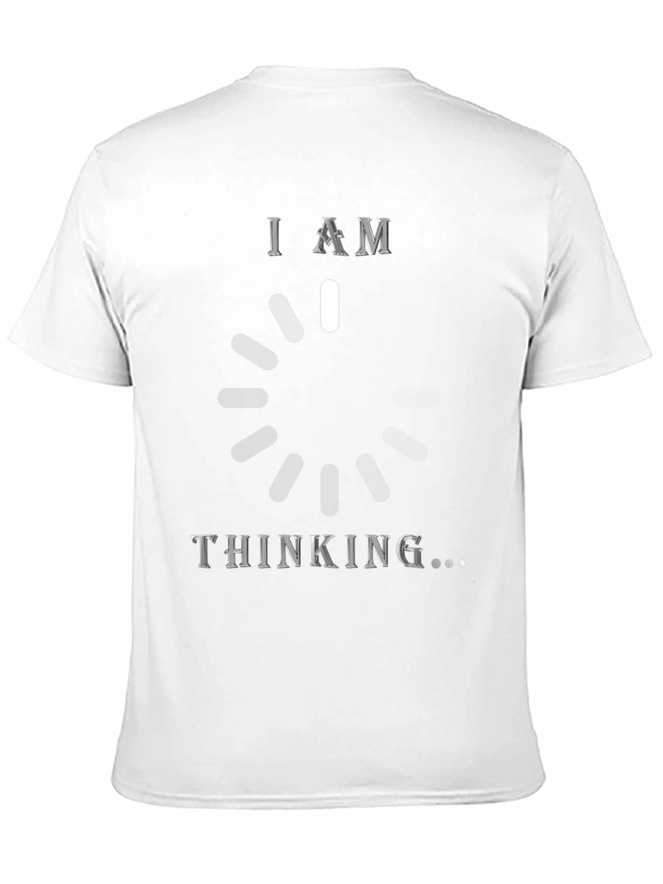 Black I Am Thinking T-Shirt - Funny Loading Brain Tee view 11