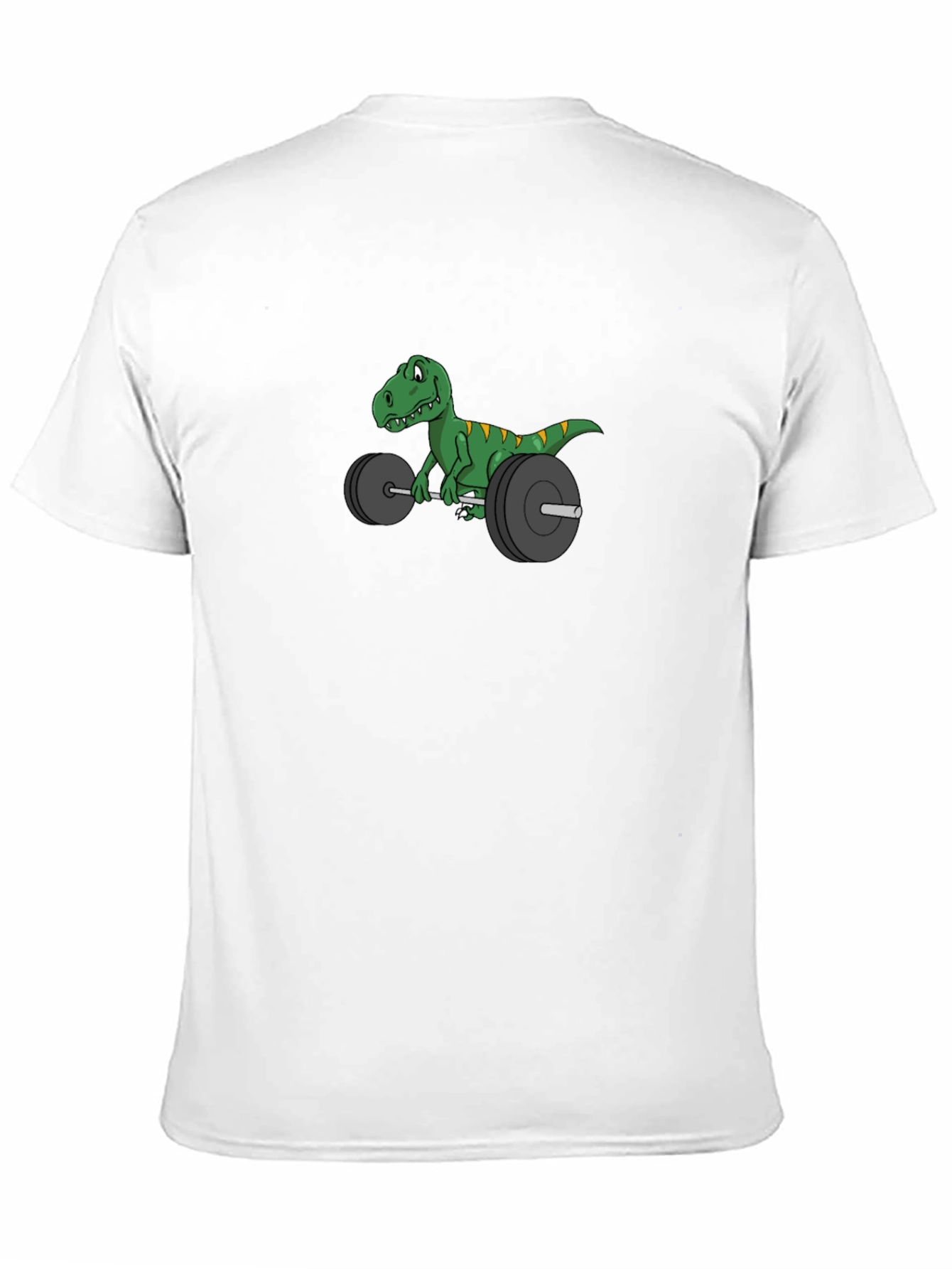 Black Dino Weightlifter T-Shirt - Funny Gym Tee view 11