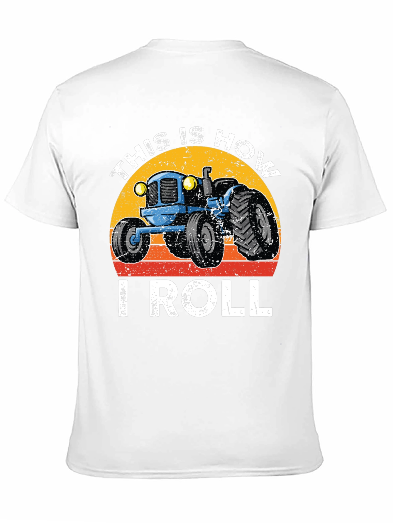 Black This is How I Roll Tractor Graphic Tee view 11