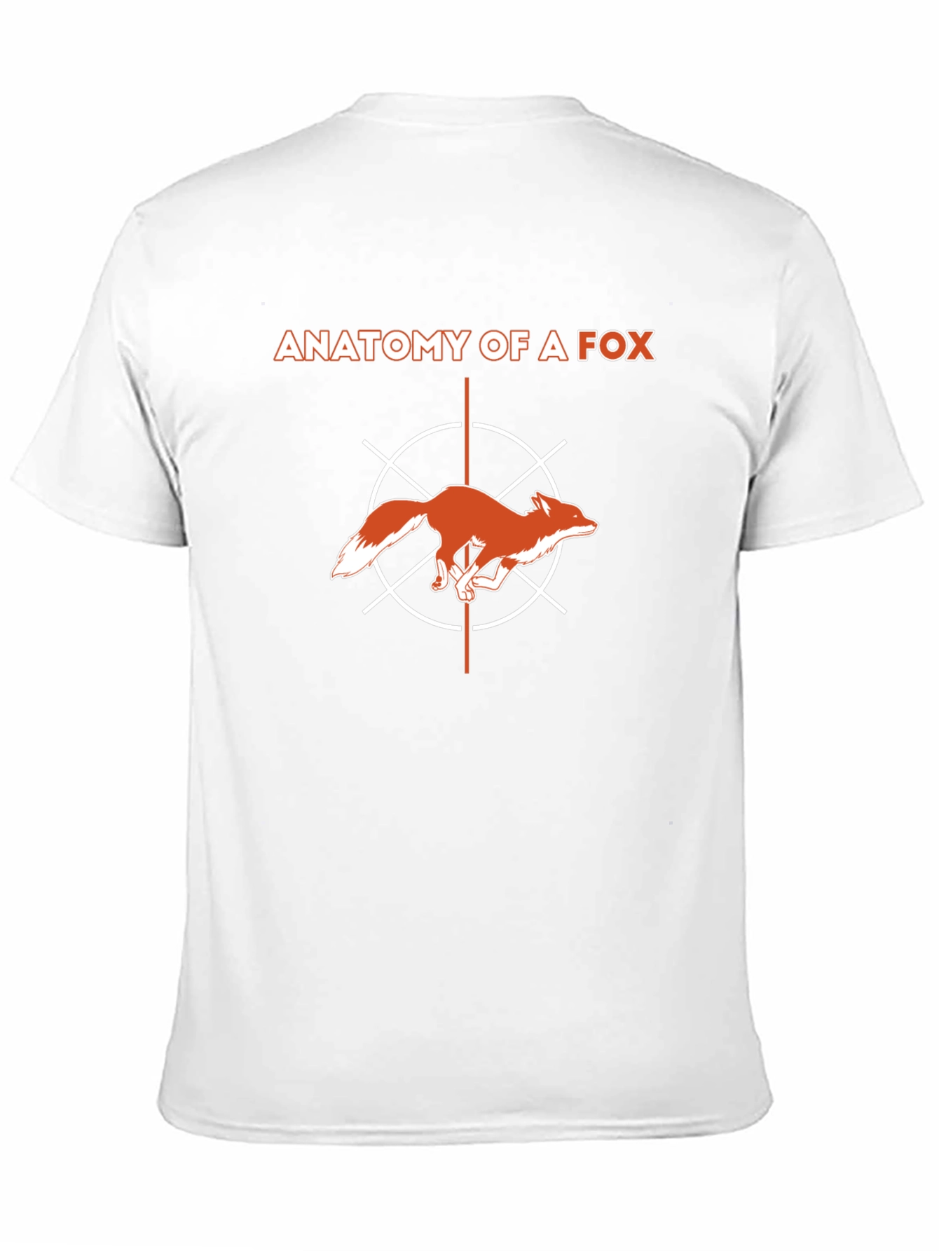 Black Anatomy of a Fox Graphic T-Shirt - Modern Style view 11